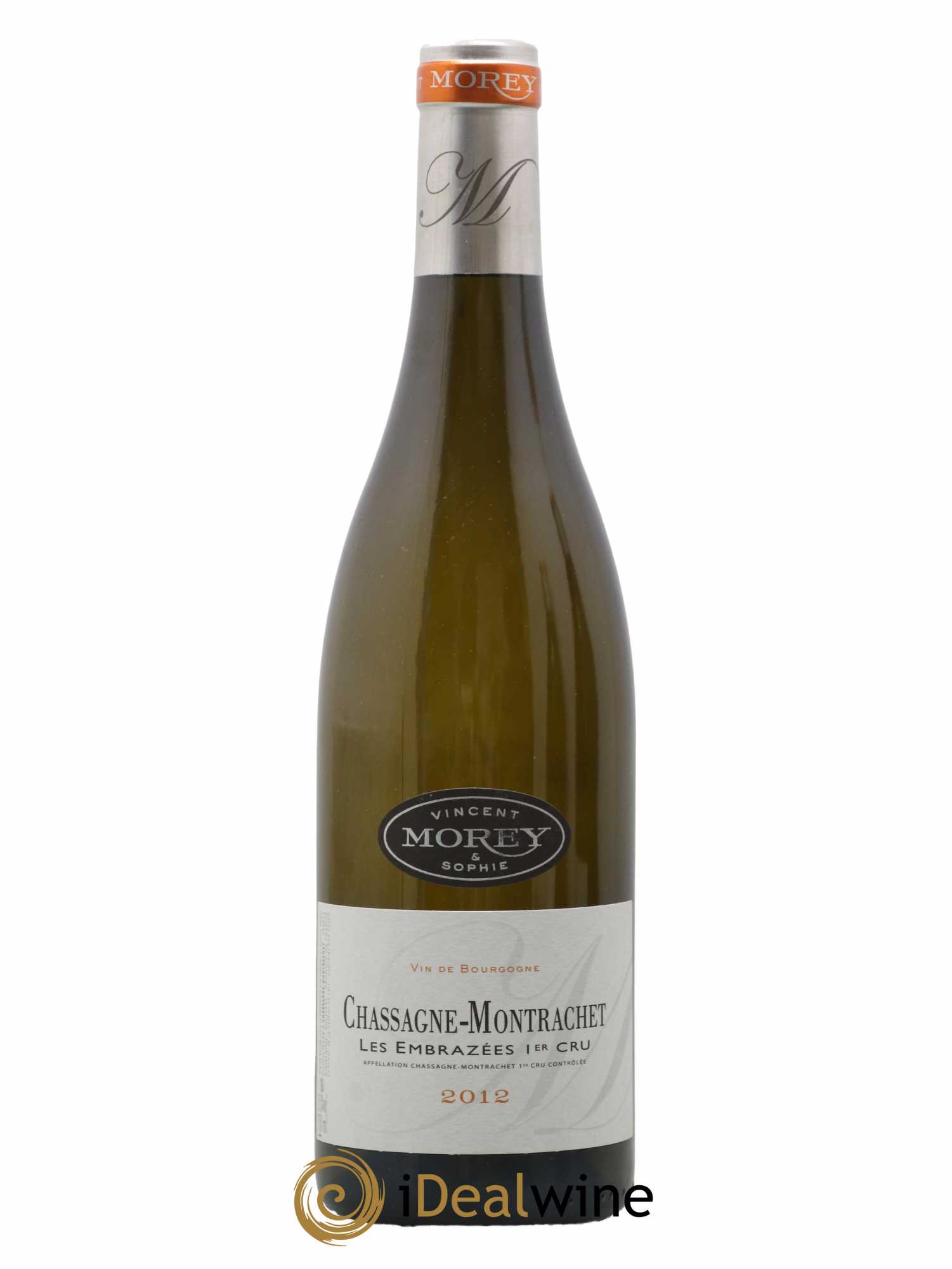 Chassagne-Montrachet 1er Cru Les Embrazées Vincent et Sophie Morey 2012 - Lot de 1 bouteille - 0