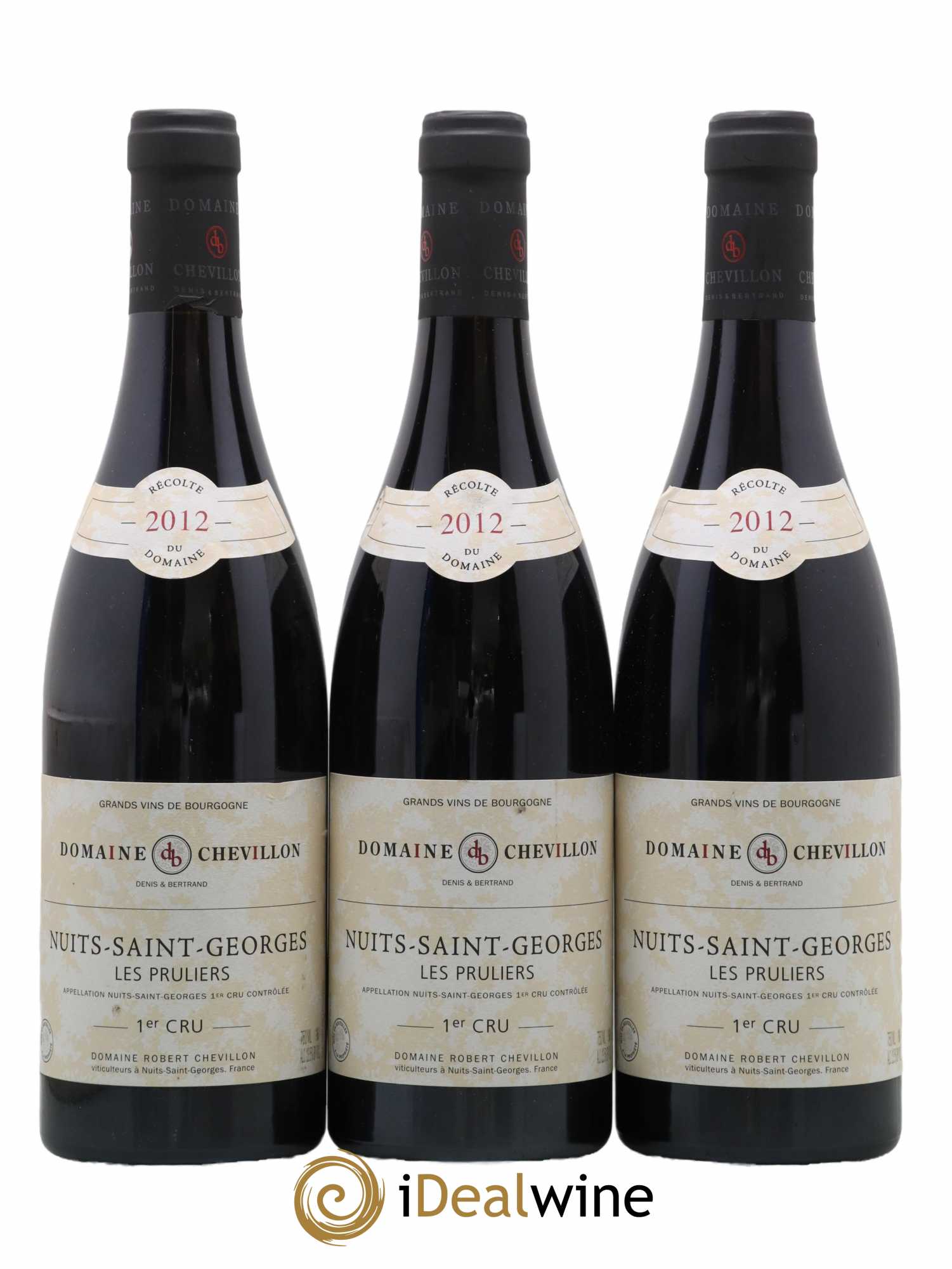 Nuits-Saint-Georges 1er Cru Les Pruliers Robert Chevillon 2012 - Lot de 3 bouteilles - 0