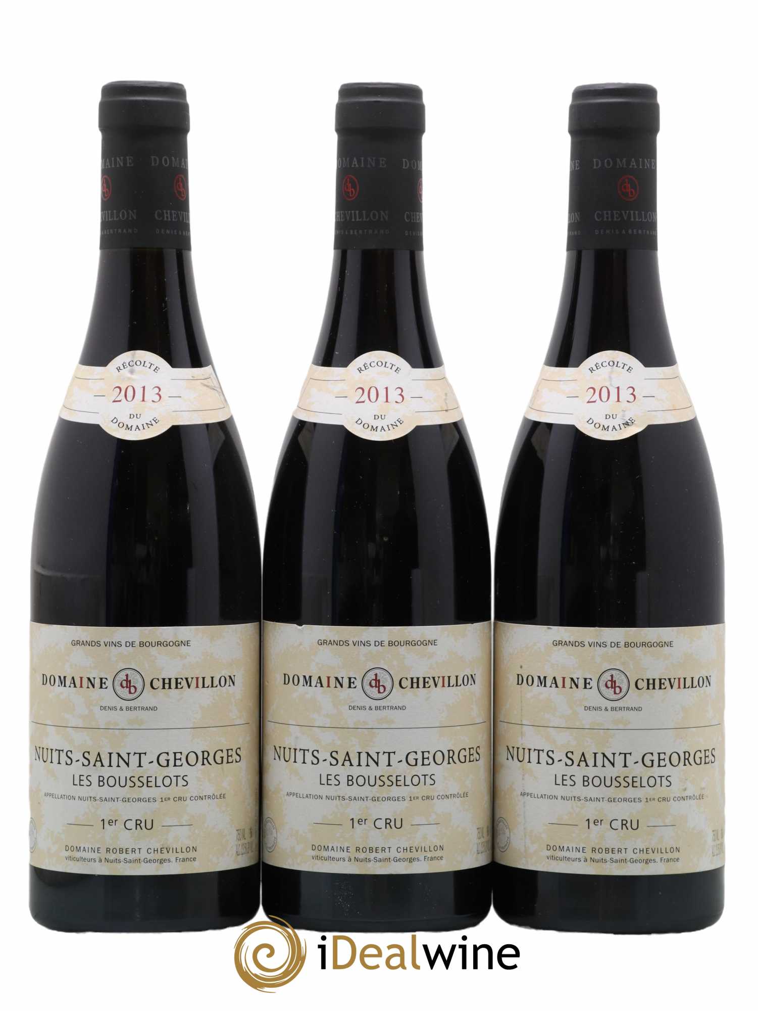 Nuits-Saint-Georges 1er Cru Les Bousselots Robert Chevillon 2013 - Lot de 3 bouteilles - 0
