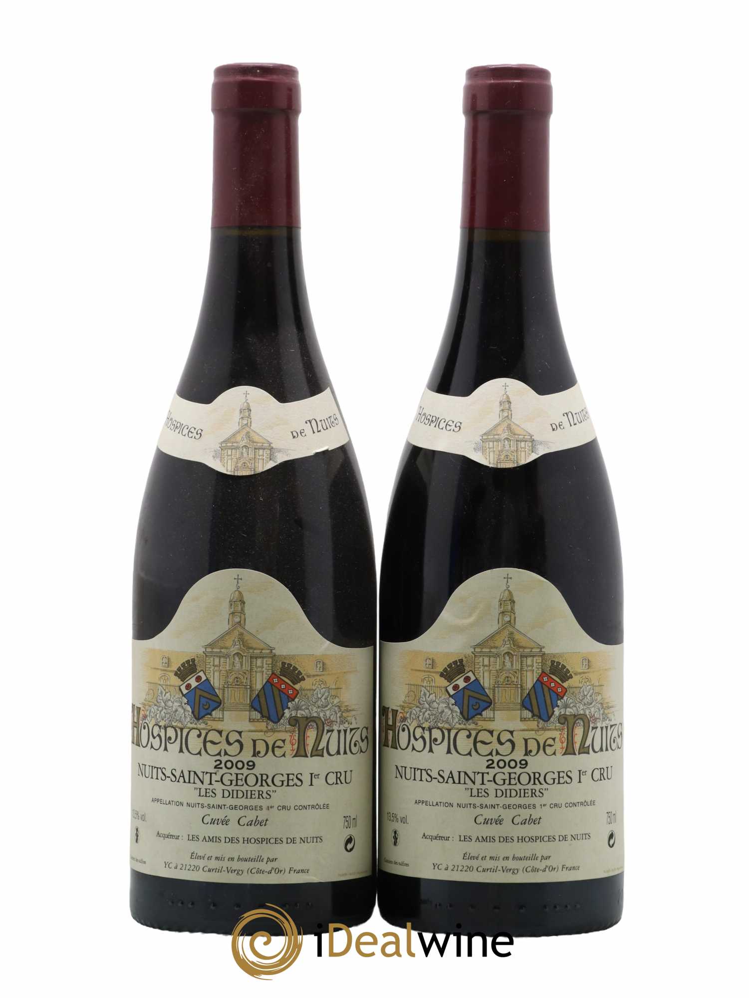 Nuits-Saint-Georges 1er Cru Les Didiers Cuvée Cabet Hospices de Nuits Les amis des Hospices de Nuits 2009 - Lot de 2 bouteilles - 0