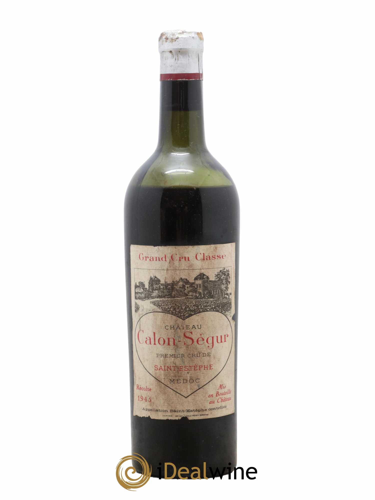 Château Calon Ségur 3ème Grand Cru Classé 1945 - Lot de 1 bouteille - 0