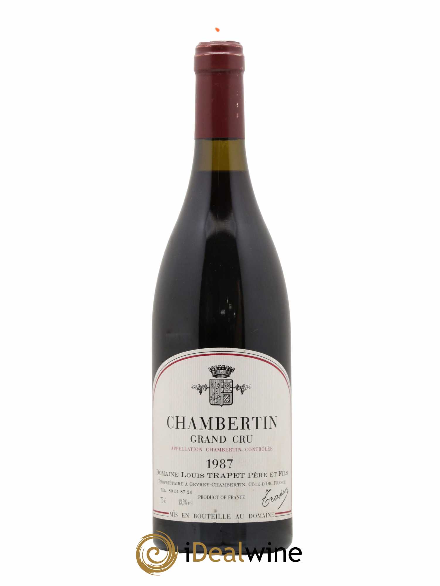 Chambertin Grand Cru Domaine Trapet 1987 - Lot de 1 bouteille - 0