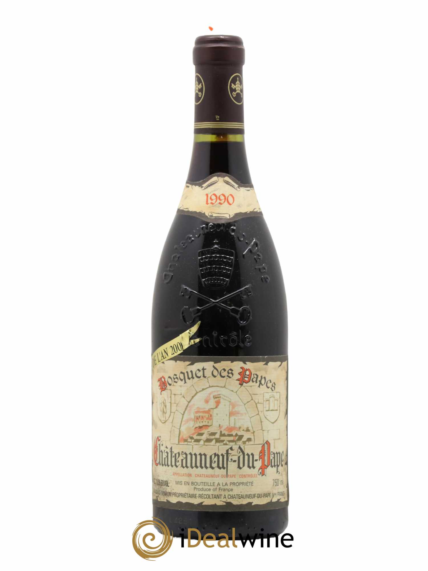 Châteauneuf-du-Pape Bosquet des Papes Famille Boiron 1990 - Lot de 1 bouteille - 0