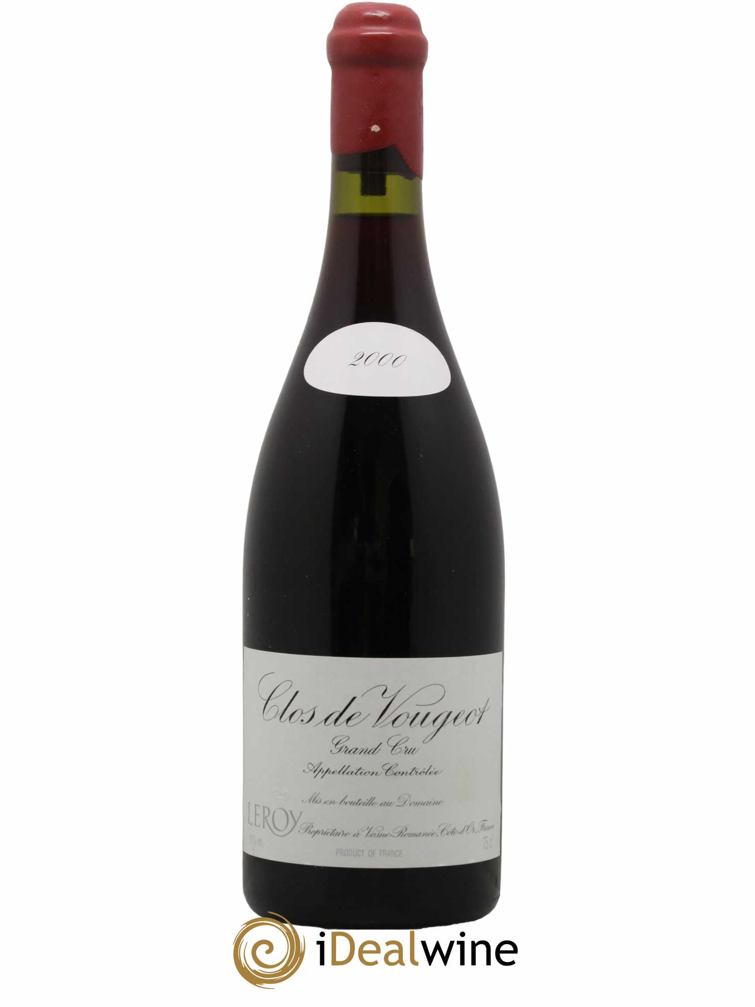 Clos de Vougeot Grand Cru Leroy (Domaine) 2000 - Lot de 1 bouteille - 0