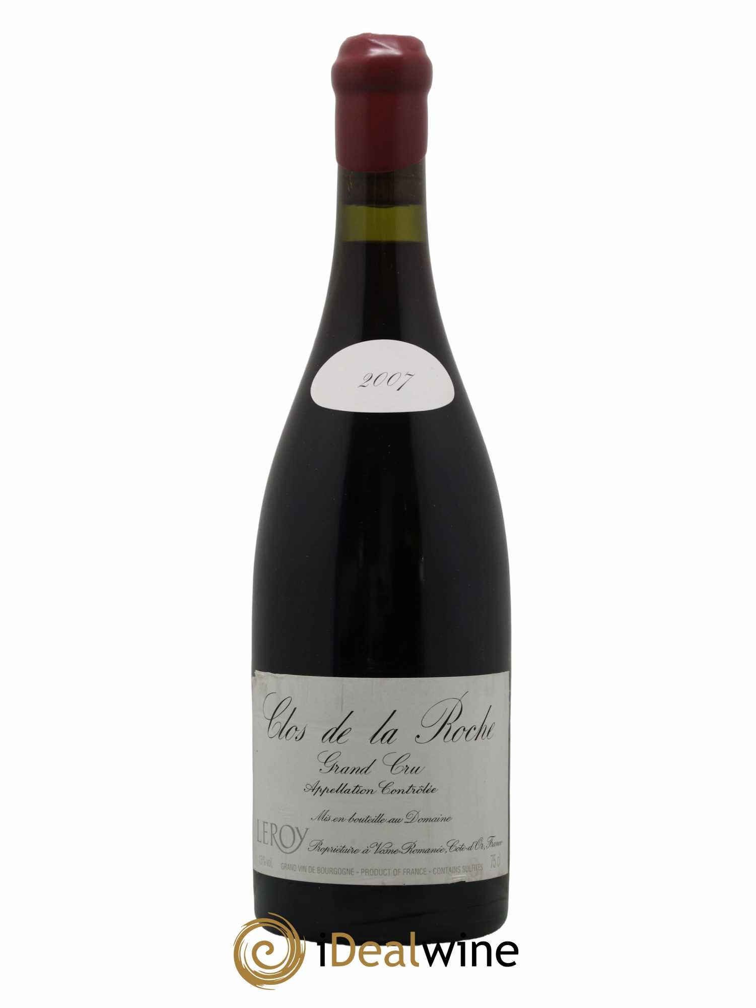 Clos de la Roche Grand Cru Leroy (Domaine) 2007 - Lot de 1 bouteille - 0