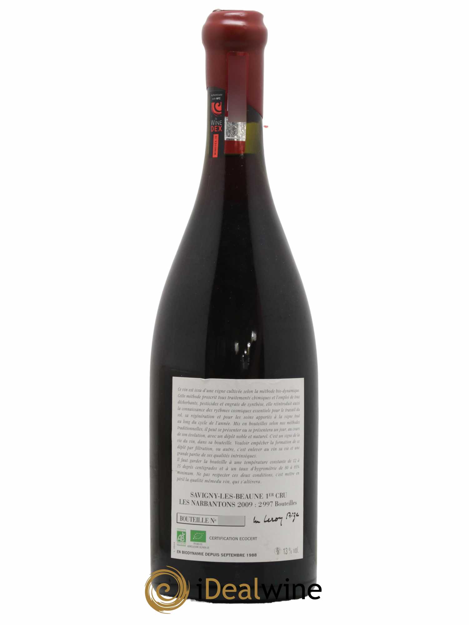 Savigny-lès-Beaune 1er Cru Les Narbantons Leroy (Domaine) 2009 - Lot de 1 bouteille - 1