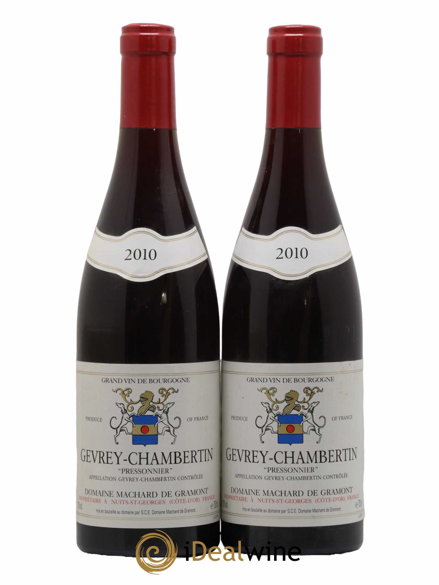 Gevrey-Chambertin Pressonier Domaine Machard De Gramont 2010 - Lot de 2 bouteilles - 0