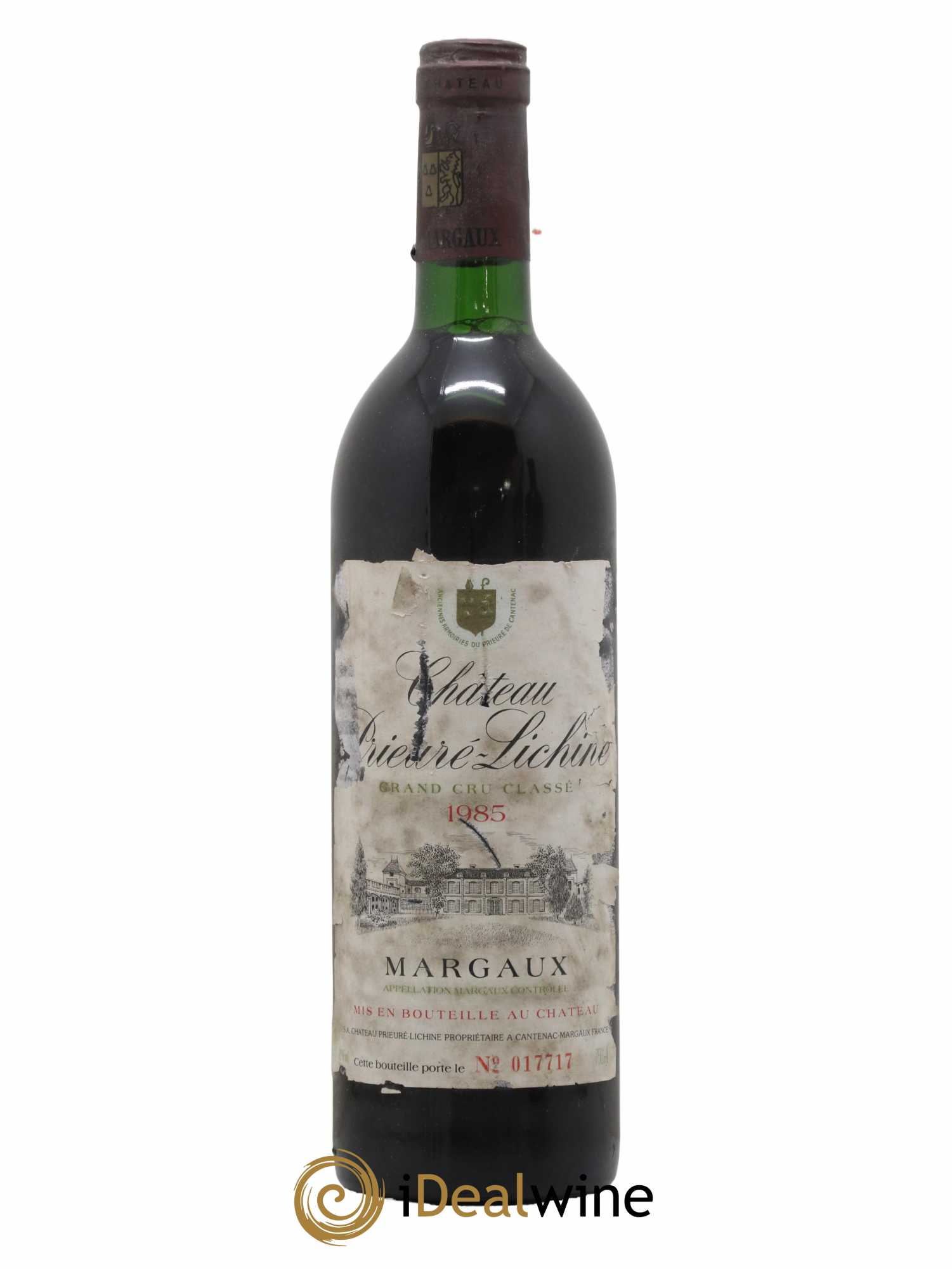 Château Prieuré Lichine 4ème Grand Cru Classé 1985 - Lot de 1 bouteille - 0