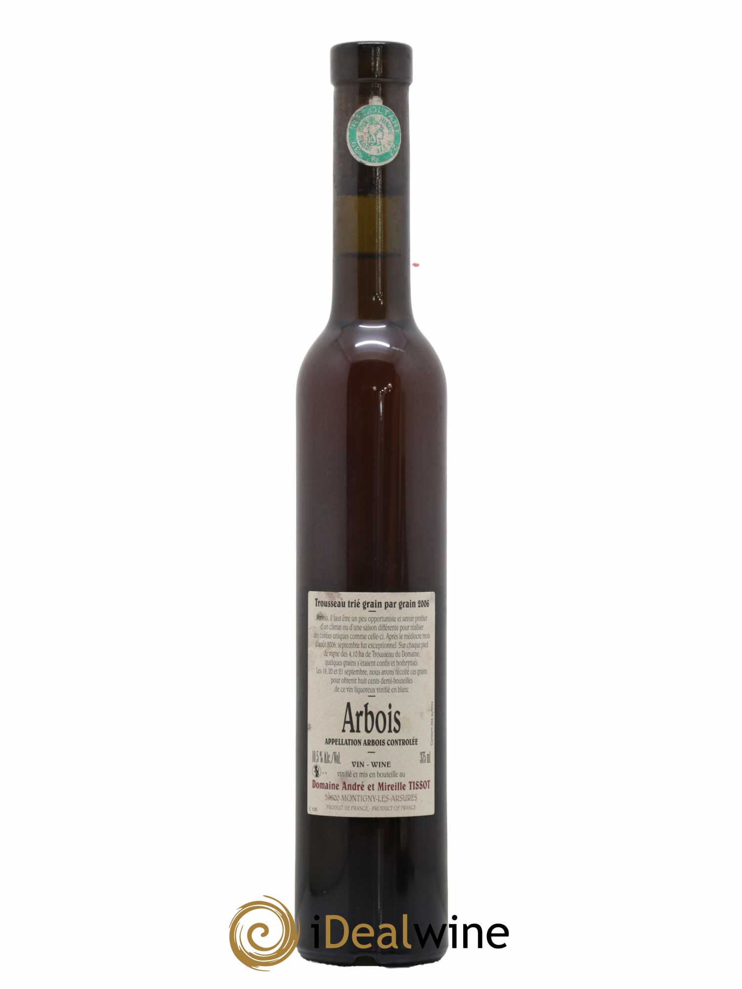 Arbois L'Opportun Trousseau Liquoreux Stephane Tissot. 2006 - Posten von 1 Demi-Flasche - 1