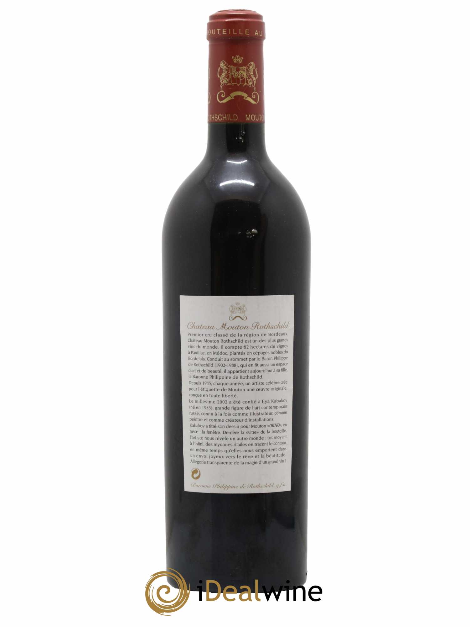 Château Mouton Rothschild 1er Grand Cru Classé 2002 - Lot of 1 bottle - 1