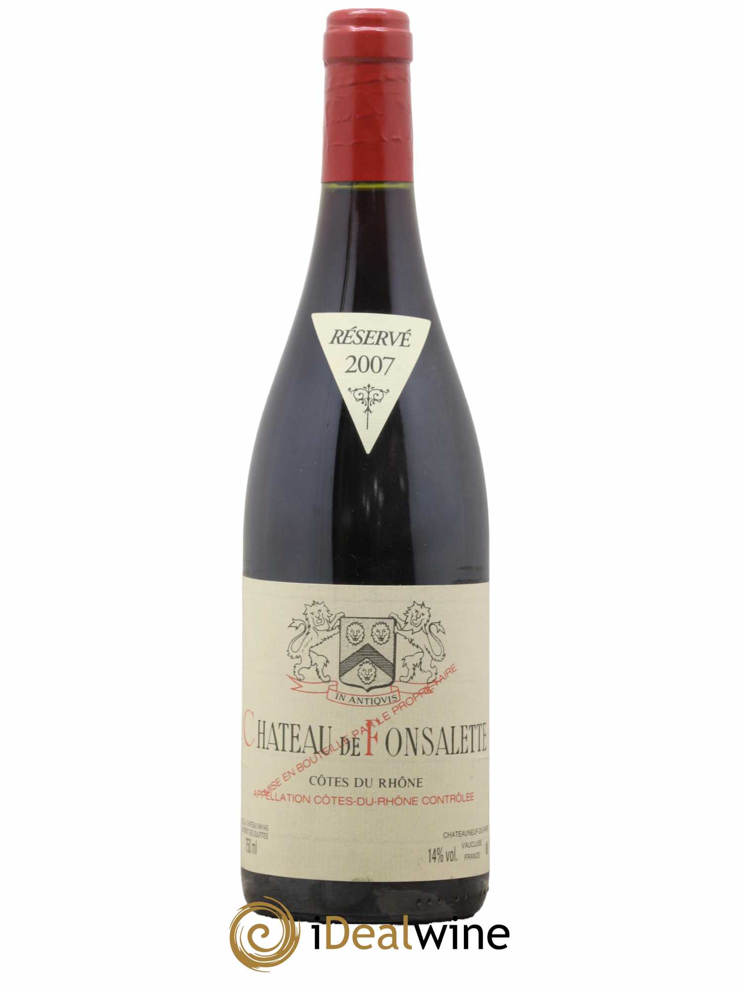 Côtes-du-Rhône Château de Fonsalette Emmanuel Reynaud 2007 - Lot de 1 bouteille - 0