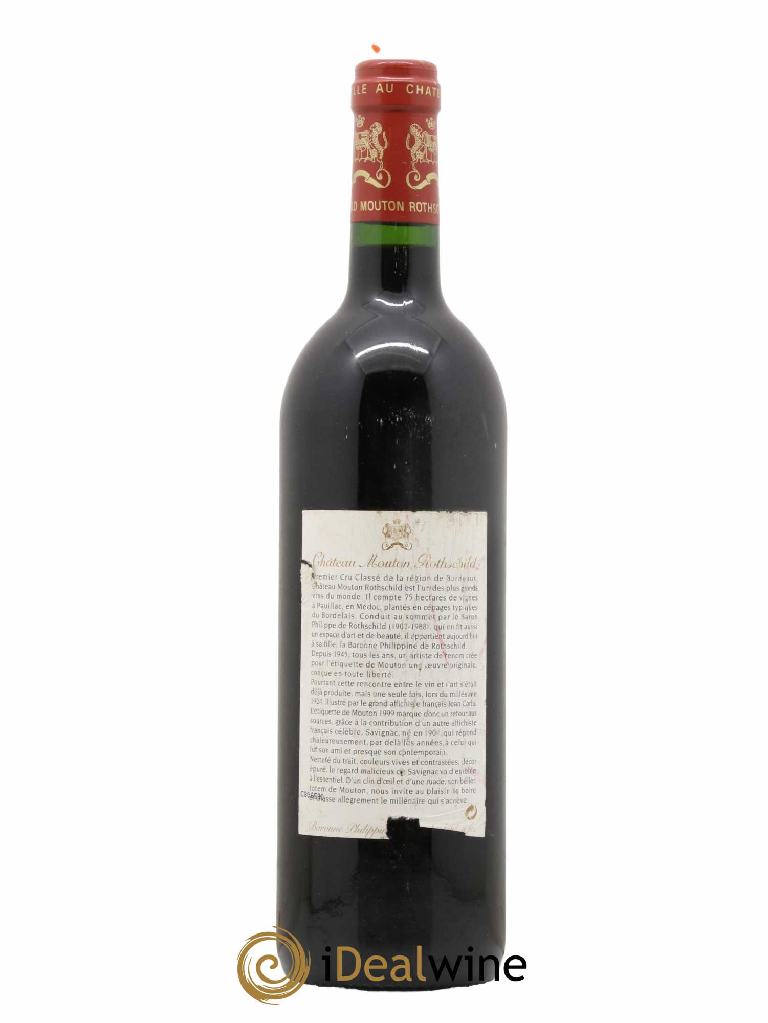Château Mouton Rothschild 1er Grand Cru Classé 1999 - Lot de 1 bouteille - 1