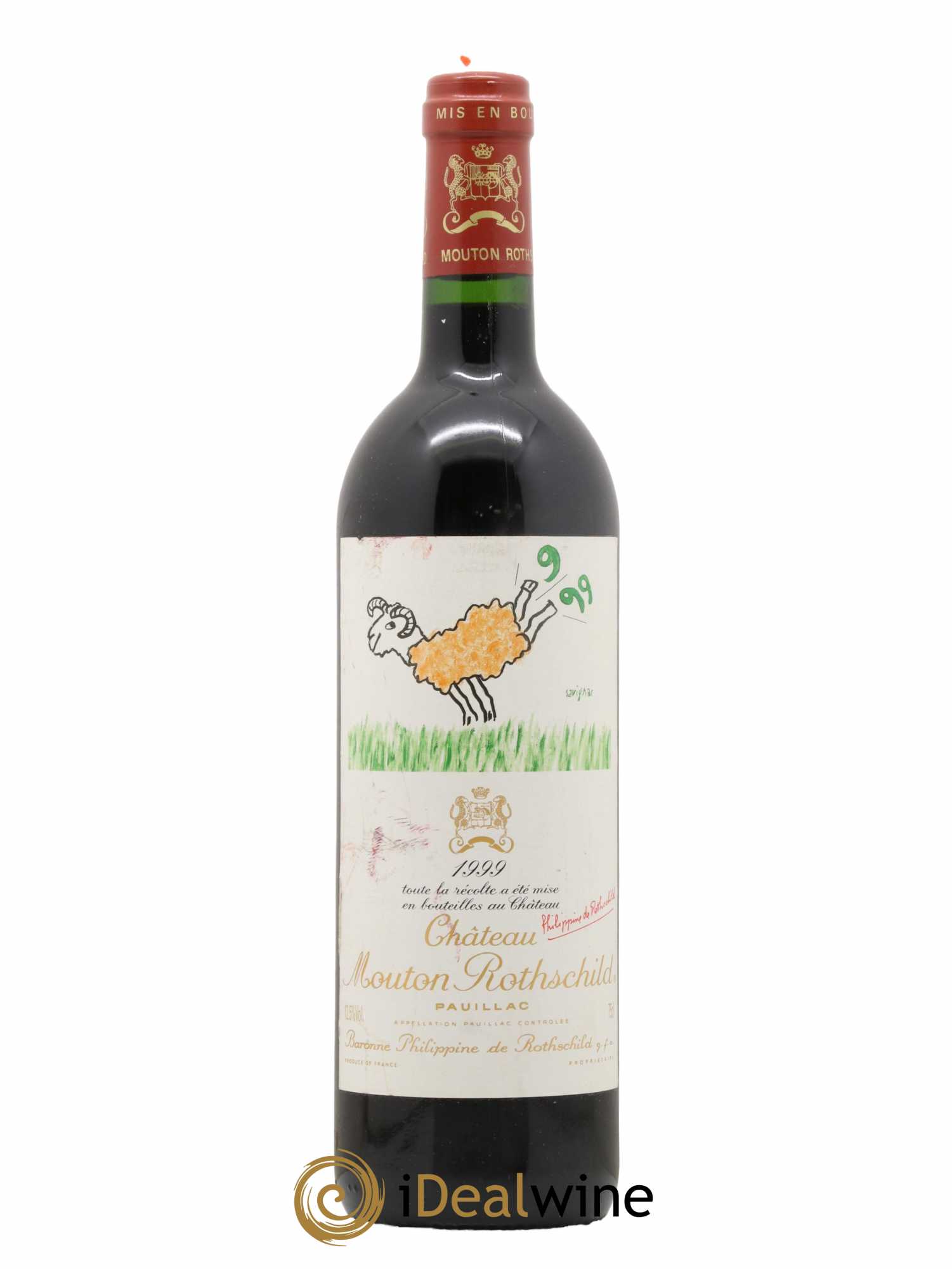 Château Mouton Rothschild 1er Grand Cru Classé 1999 - Lot de 1 bouteille - 0