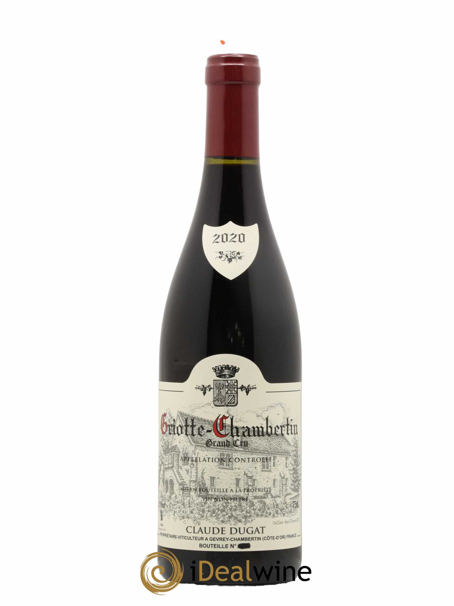 Griotte-Chambertin Grand Cru Claude Dugat 2020 - Lot de 1 bouteille - 0