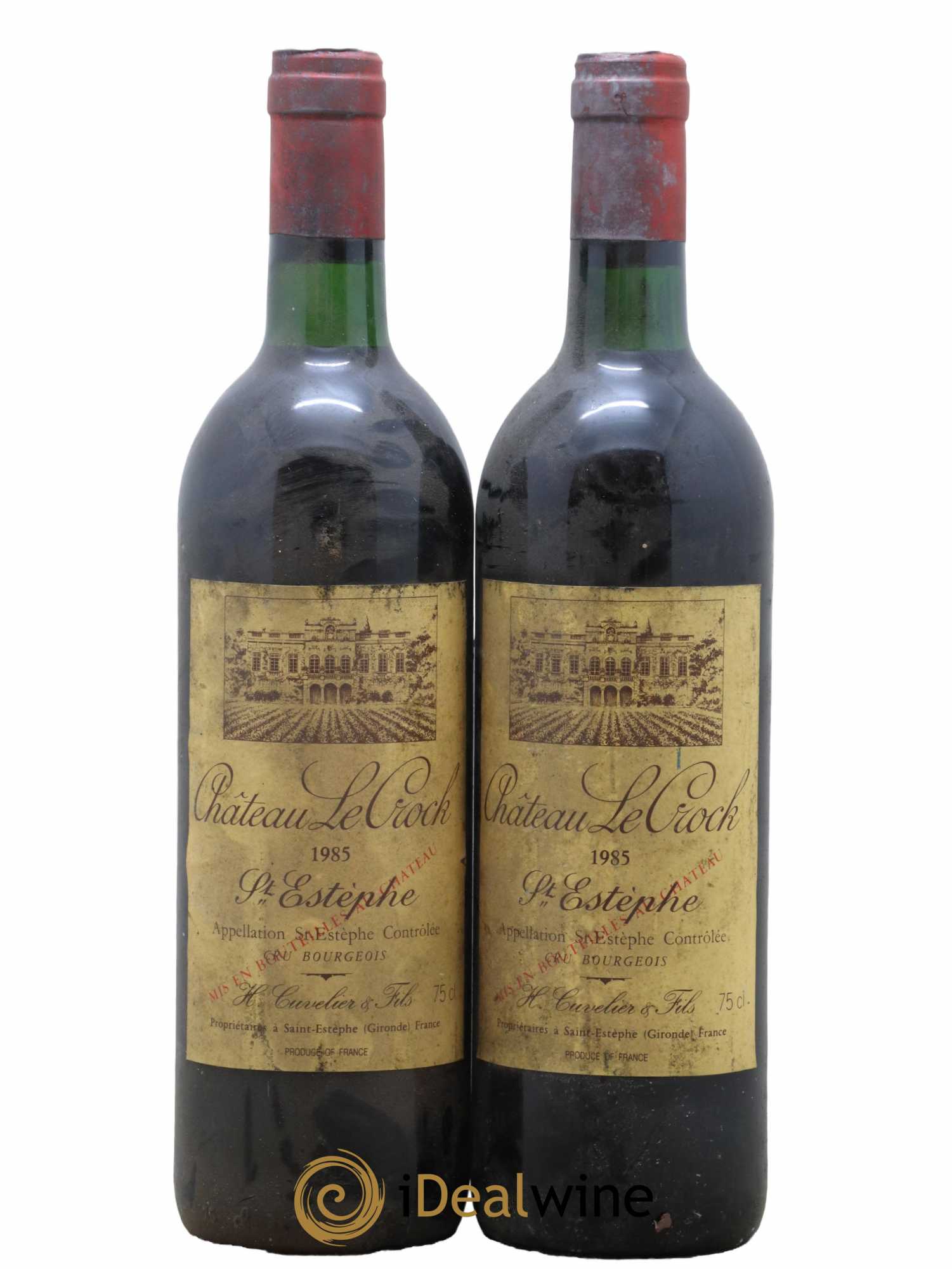Château le Crock Cru Bourgeois 1985 - Lot de 2 bouteilles - 0