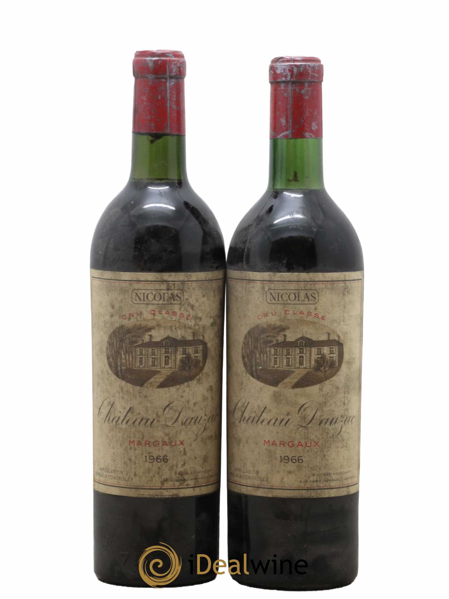 Château Dauzac 5ème Grand Cru Classé 1966 - Posten von 2 Flaschen - 0