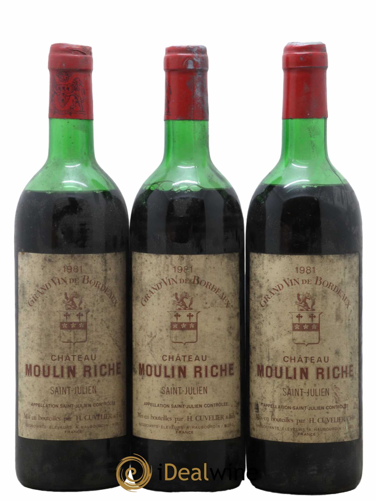 Château Moulin Riche 1981 - Posten von 3 Flaschen - 0