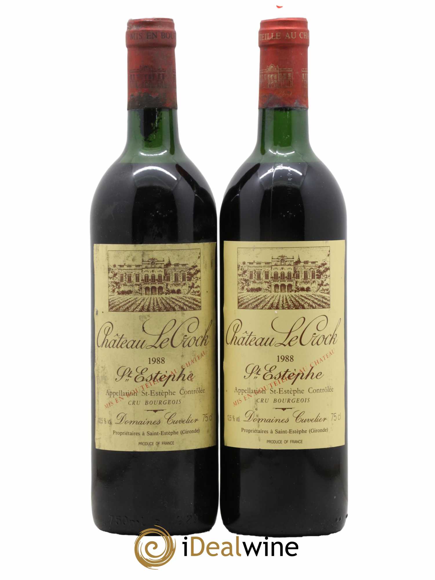 Château le Crock Cru Bourgeois 1988 - Lot de 2 bouteilles - 0