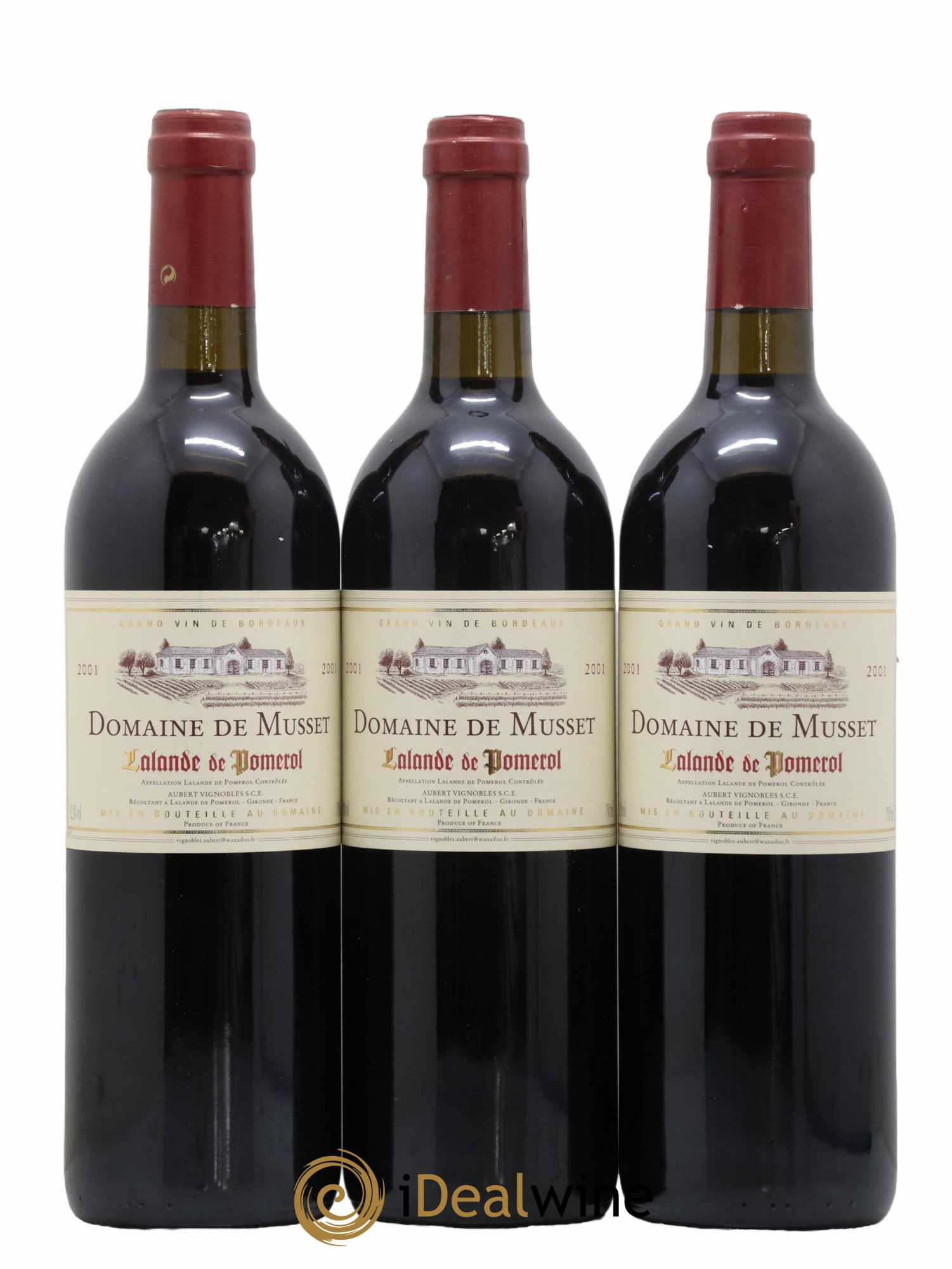 Lalande-de-Pomerol Domaine De Musset 2001 - Lot de 12 bouteilles - 3