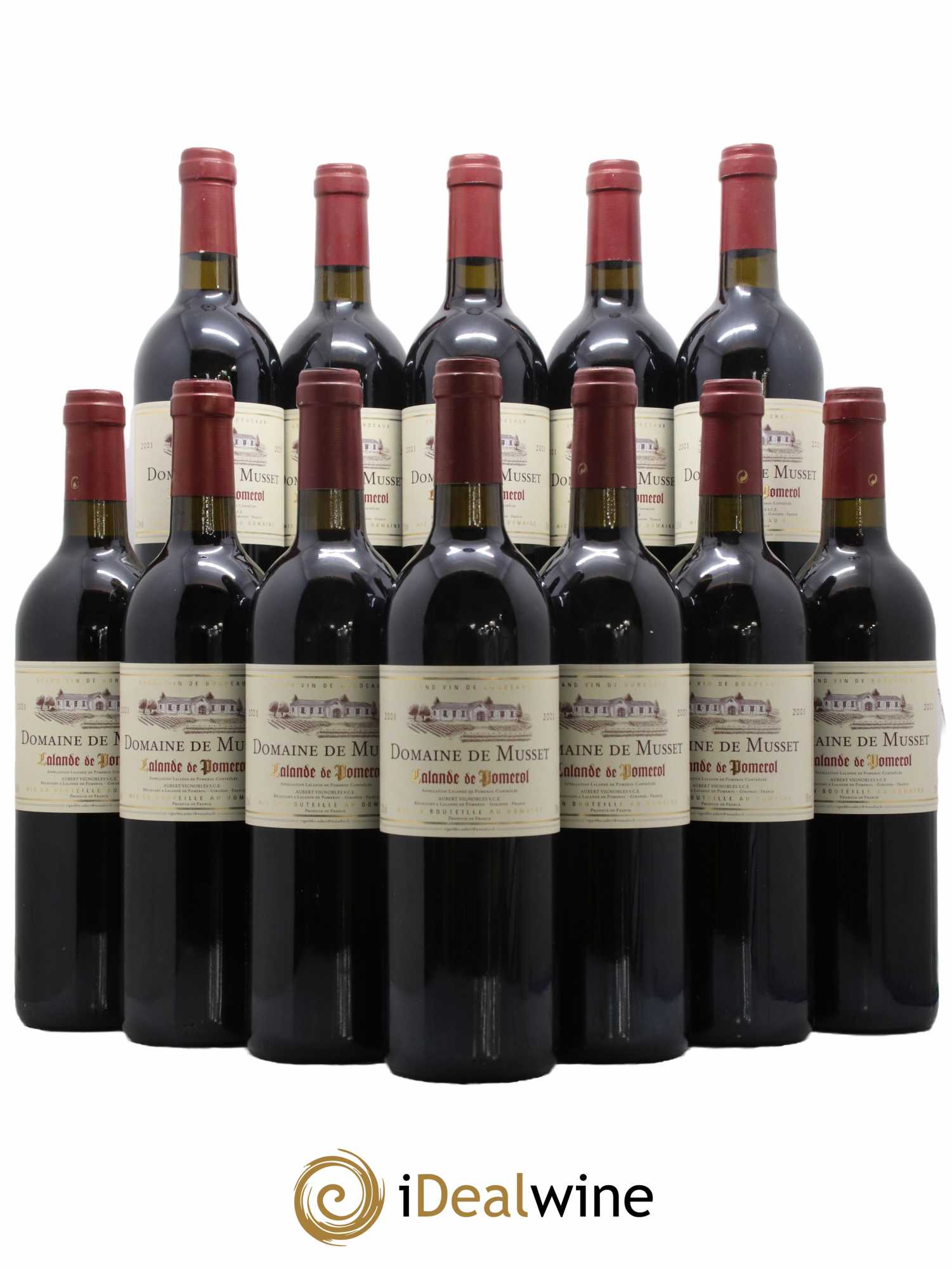 Lalande-de-Pomerol Domaine De Musset 2001 - Lot de 12 bouteilles - 0