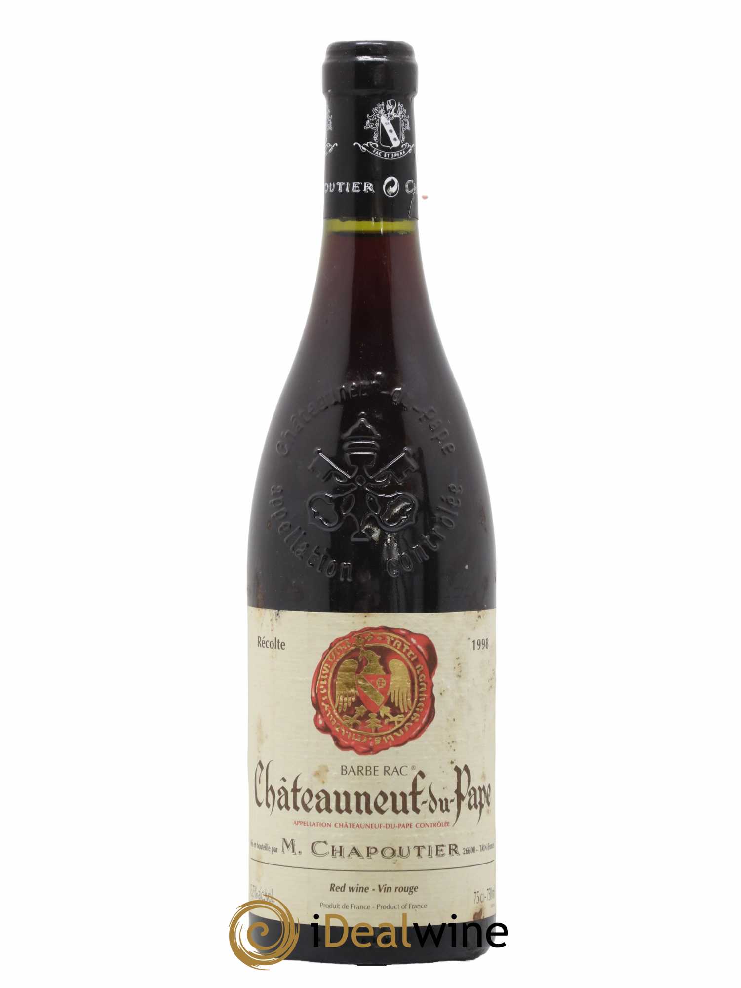 Châteauneuf-du-Pape Barbe Rac Chapoutier 1998 - Lot de 1 bouteille - 0