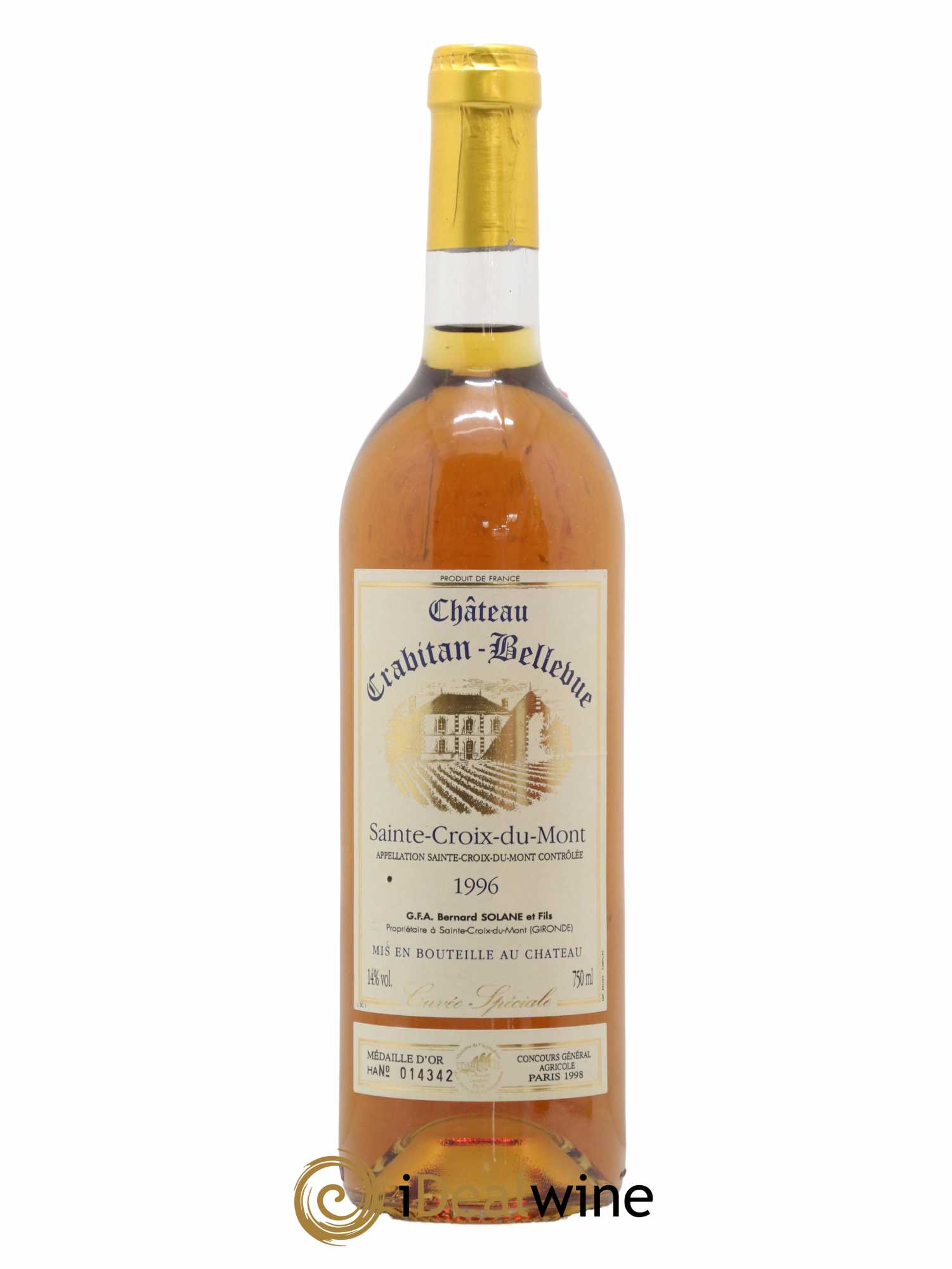 Sainte-Croix-du-Mont Château Crabitan-Bellevue Cuvée Spéciale 1996 - Lotto di 1 bottiglia - 0