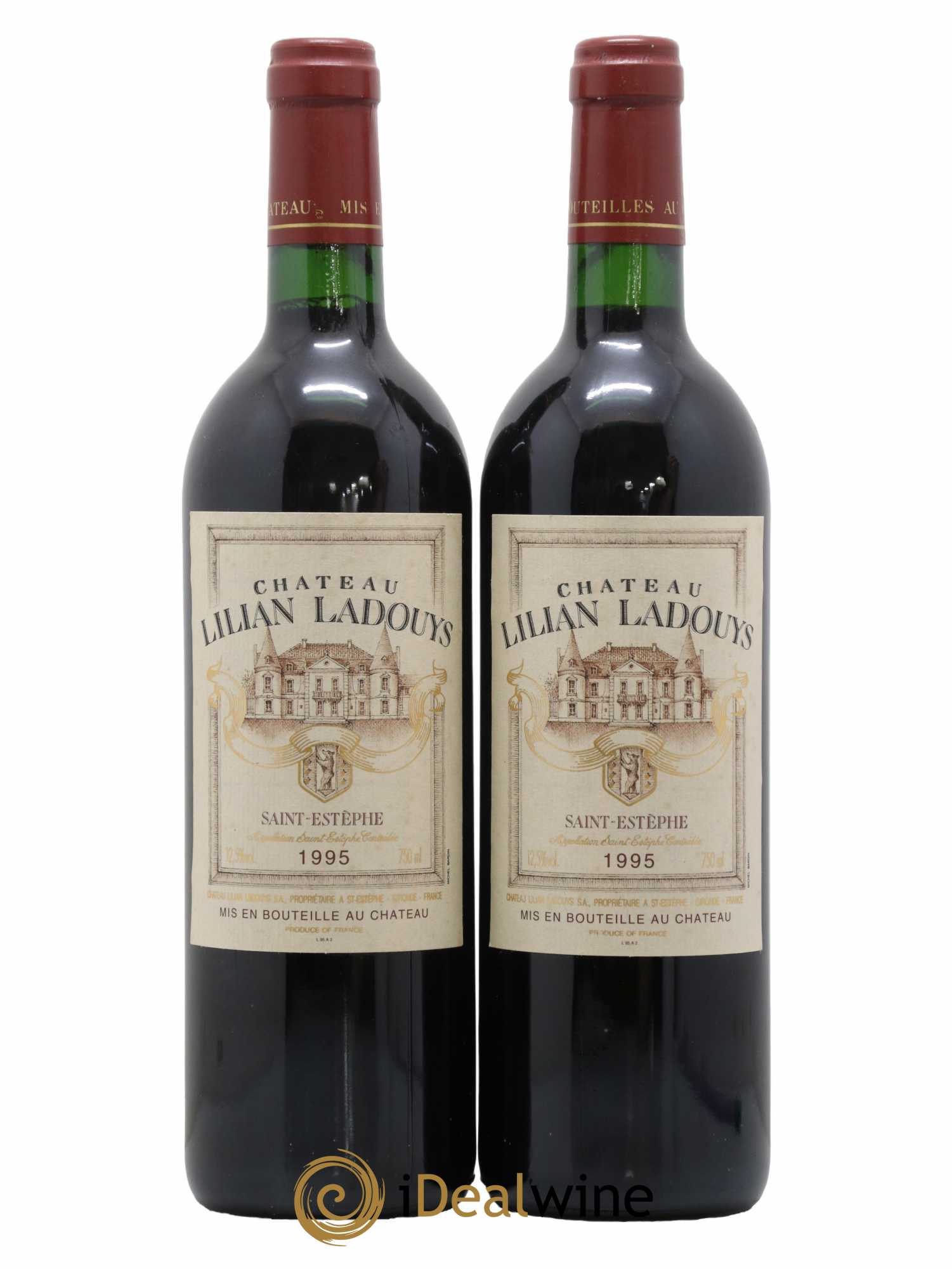 Château Lilian Ladouys Cru Bourgeois 1995 - Lot de 2 bouteilles - 0