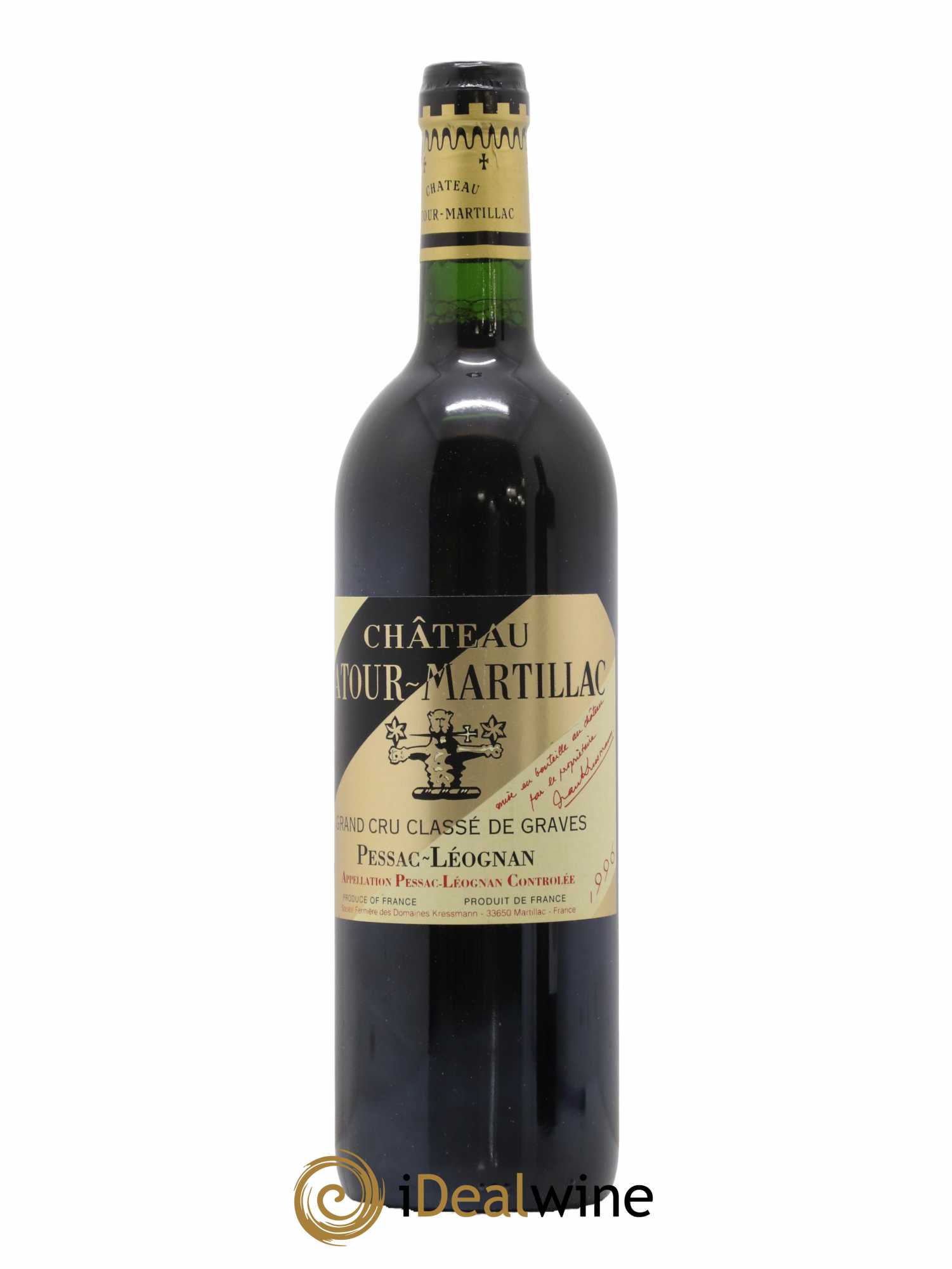 Château Latour-Martillac Cru Classé de Graves 1996 - Lot de 1 bouteille - 0