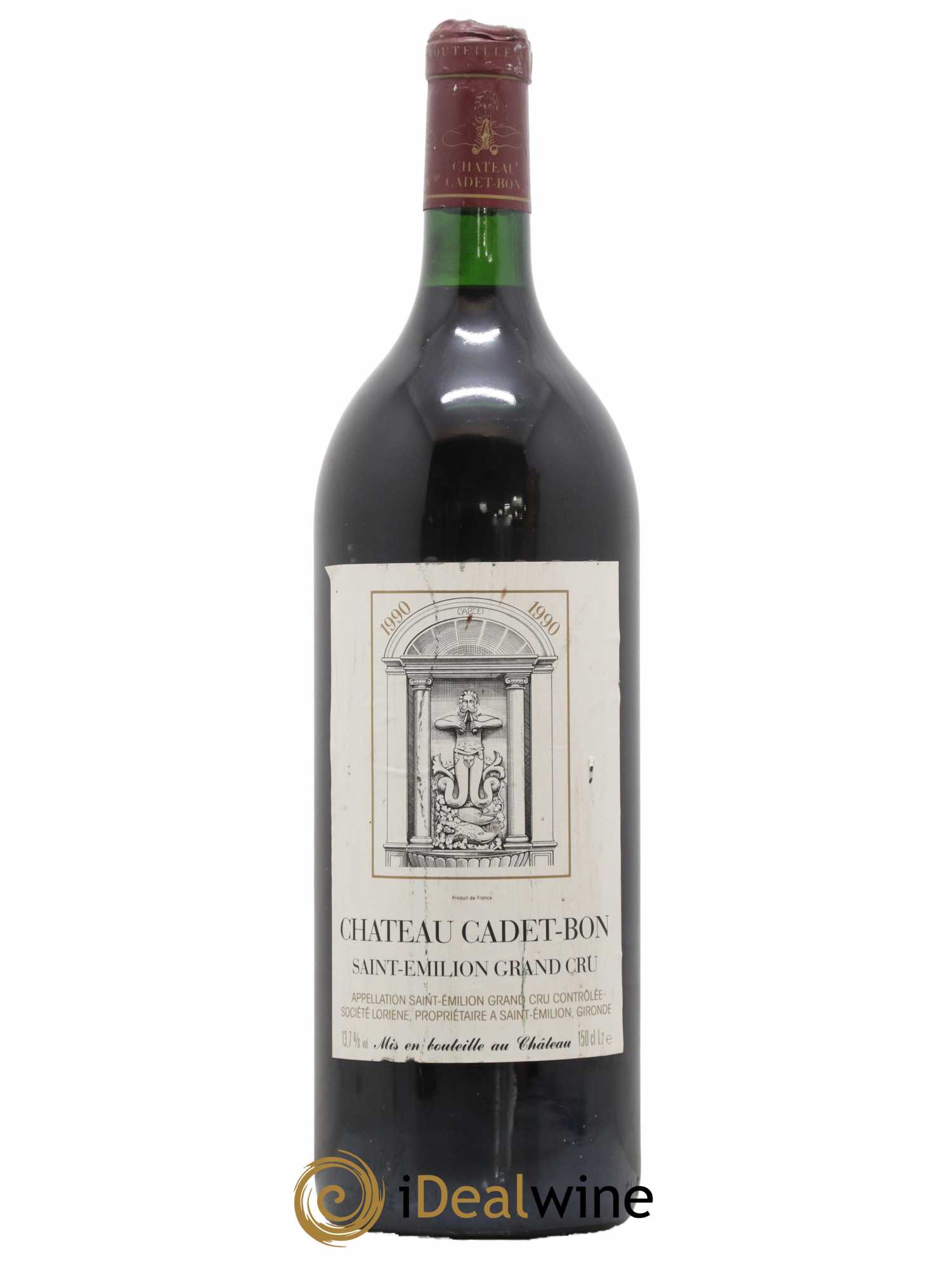 Château Cadet Bon Grand Cru Classé 1990 - Lot de 1 magnum - 0