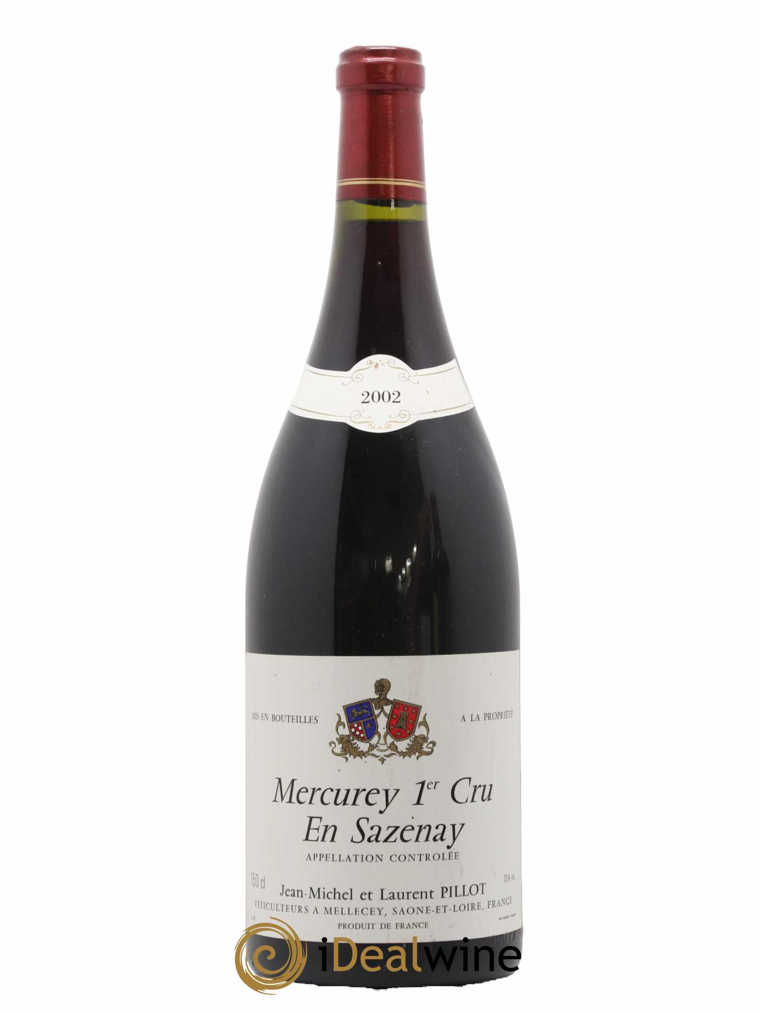 Mercurey 1er Cru En Sazenay Jean Michel & Laurent Pillot 2002 - Lot de 1 magnum - 0