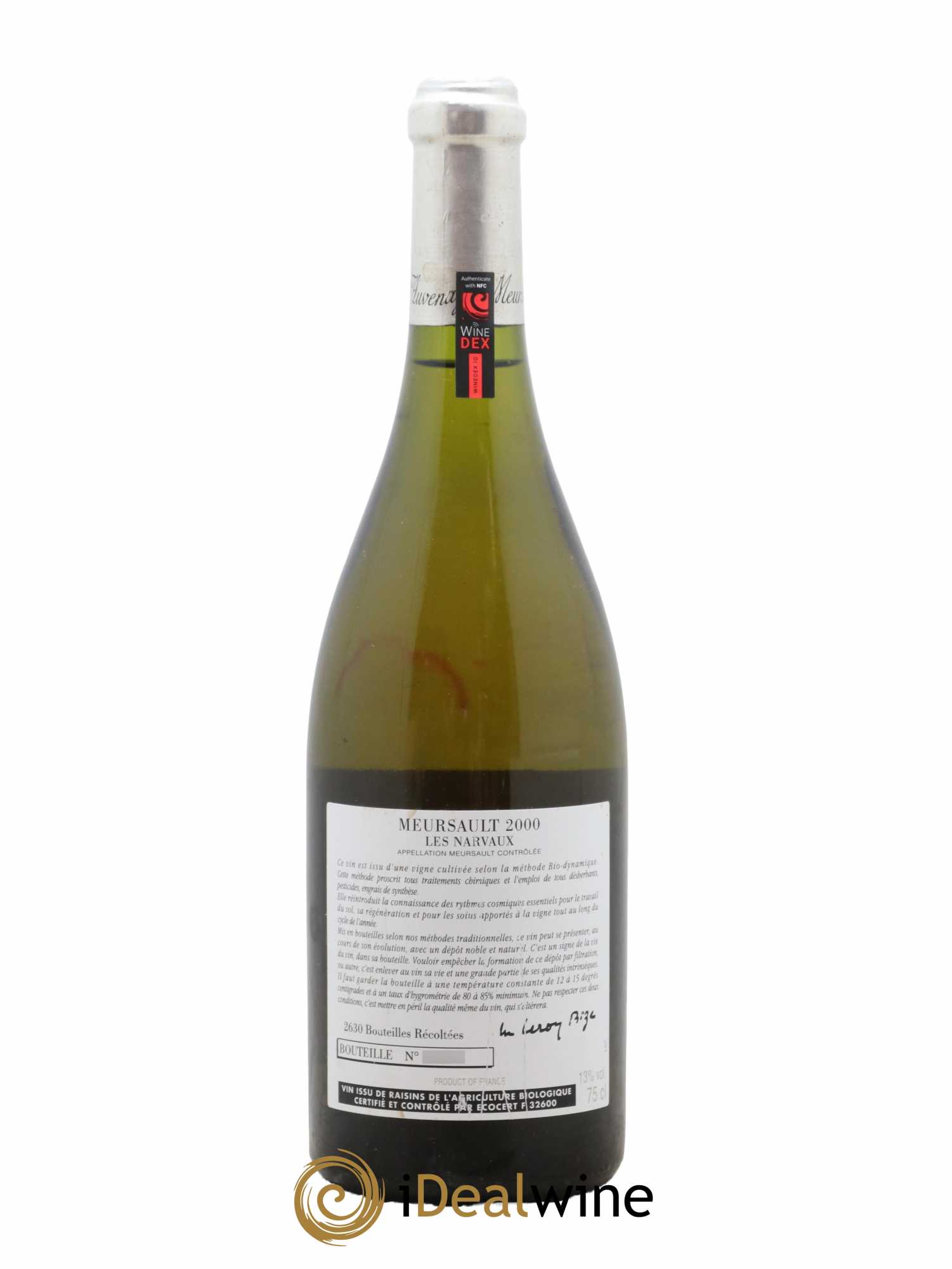 Meursault Les Narvaux d'Auvenay (Domaine) 2000 - Lot of 1 bottle - 1