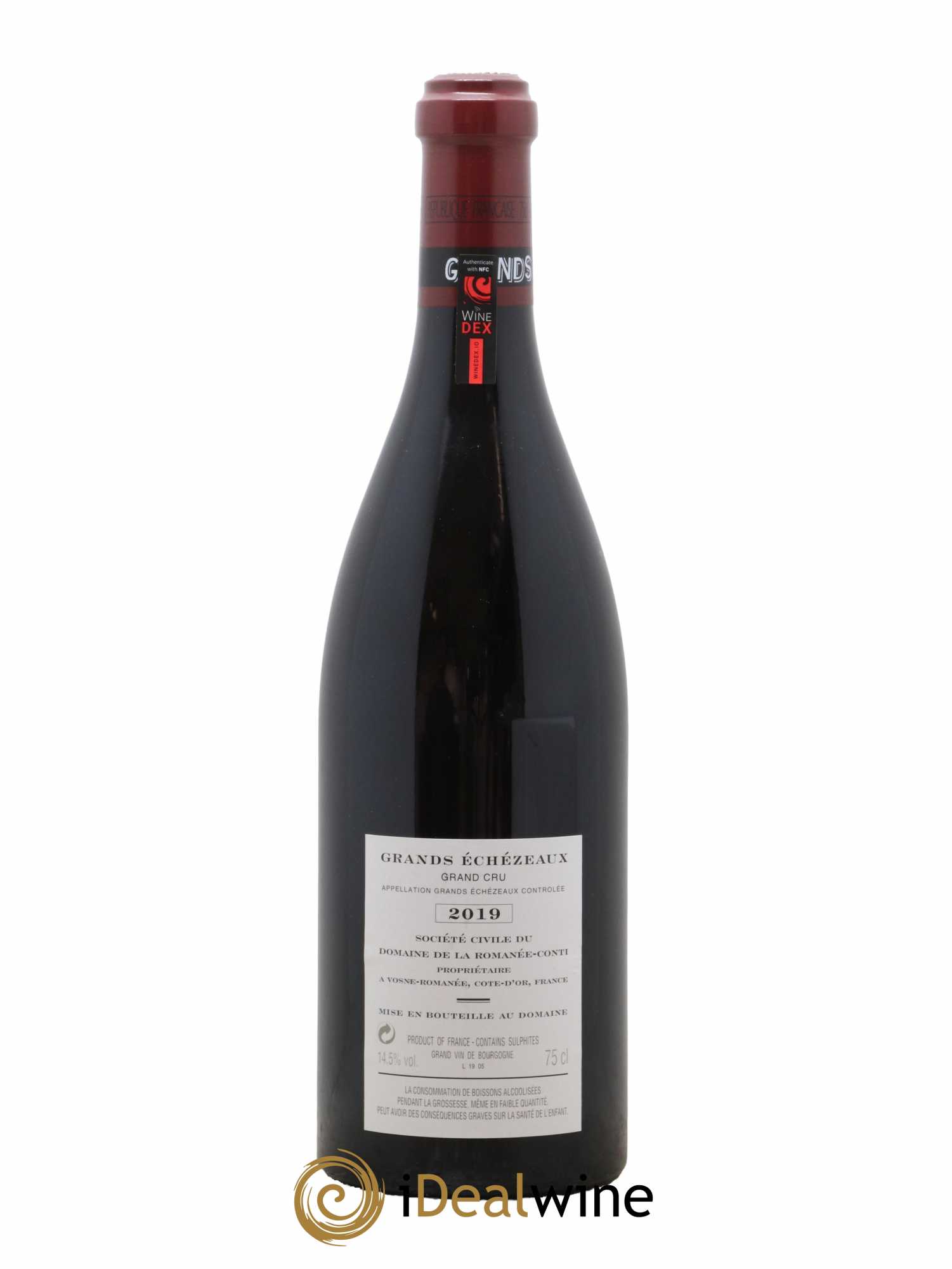 Grands-Echezeaux Grand Cru Domaine de la Romanée-Conti 2019 - Lot de 1 bouteille - 1
