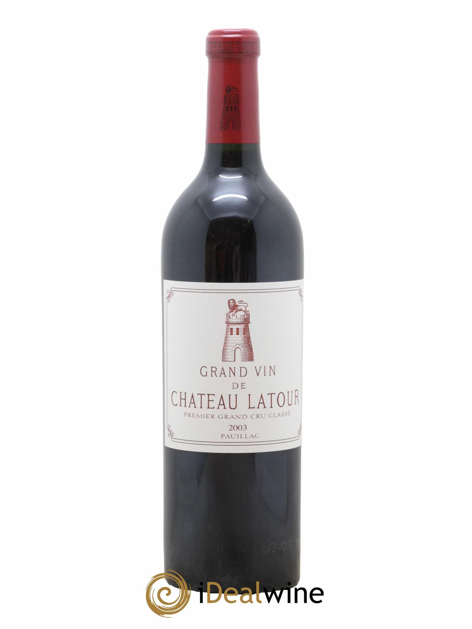 Château Latour 1er Grand Cru Classé 2003 - Lot de 1 bouteille - 0