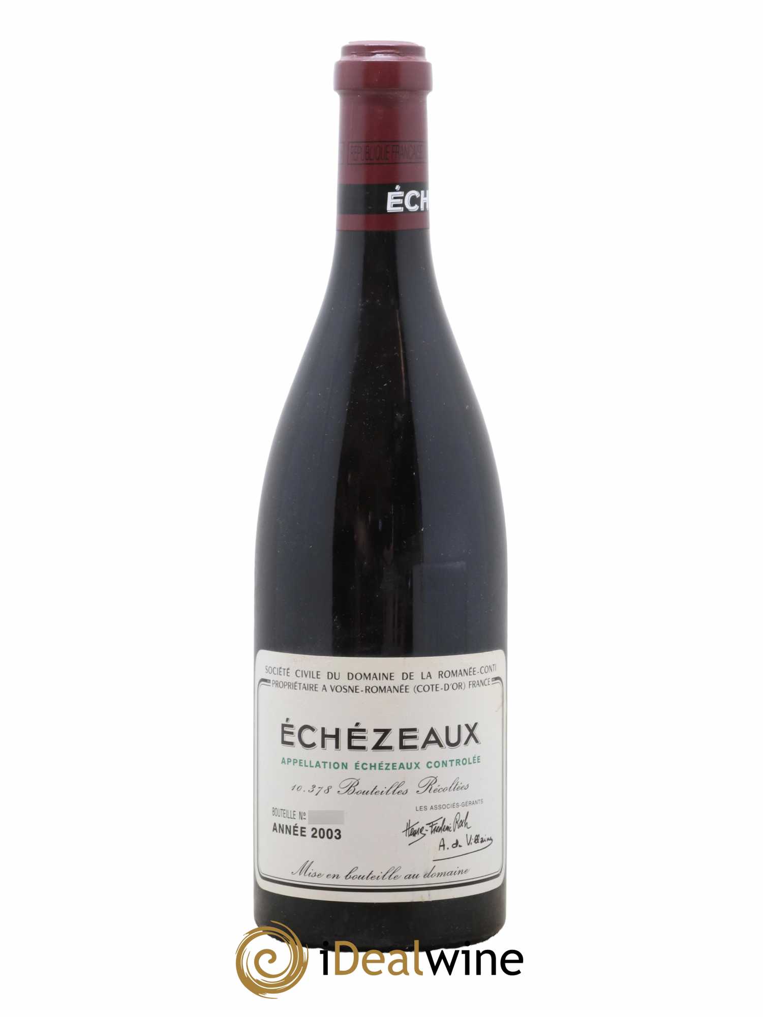 Echezeaux Grand Cru Domaine de la Romanée-Conti 2003 - Lot de 1 bouteille - 0