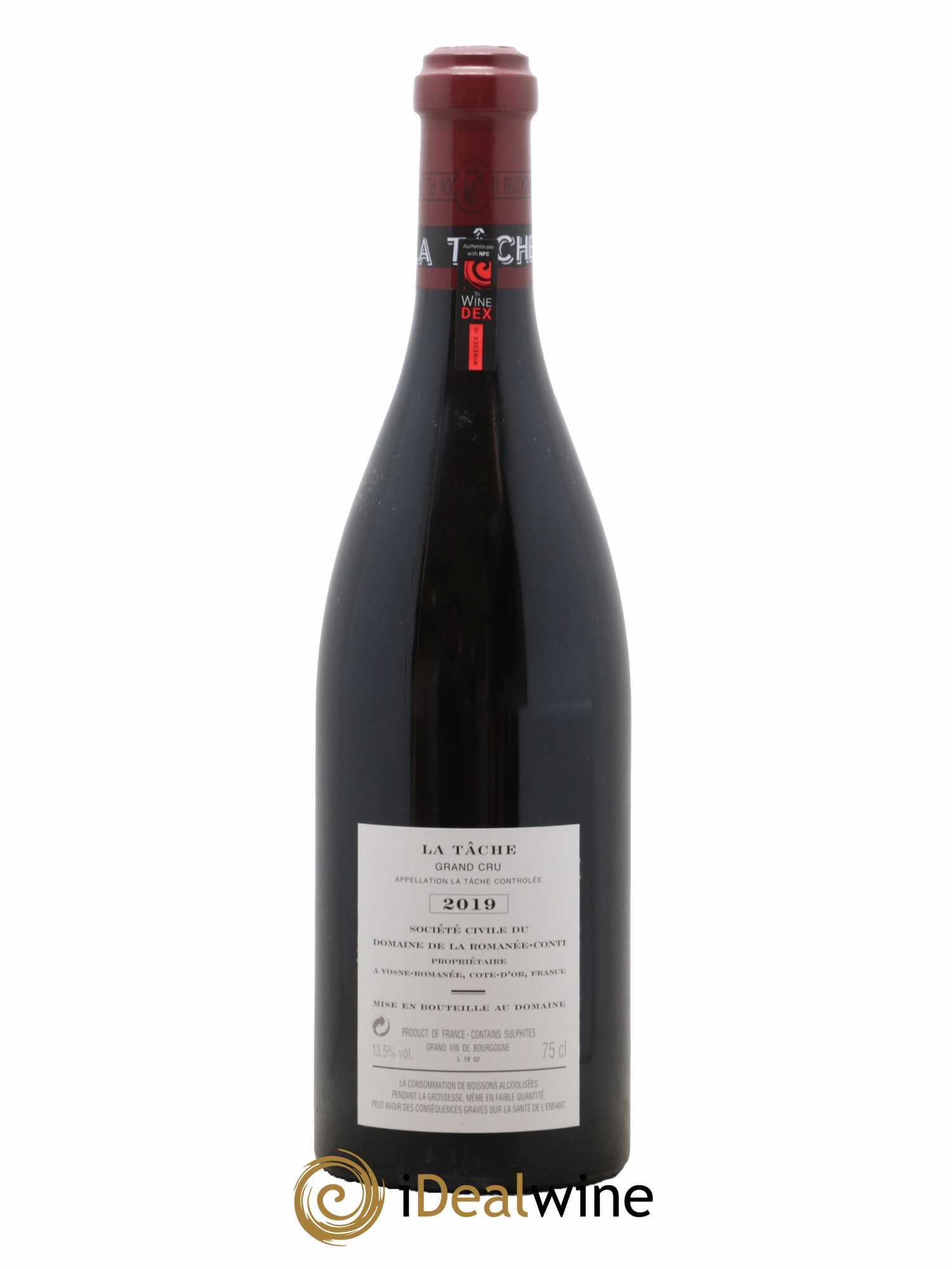 La Tâche Grand Cru Domaine de la Romanée-Conti 2019 - Lot de 1 bouteille - 1