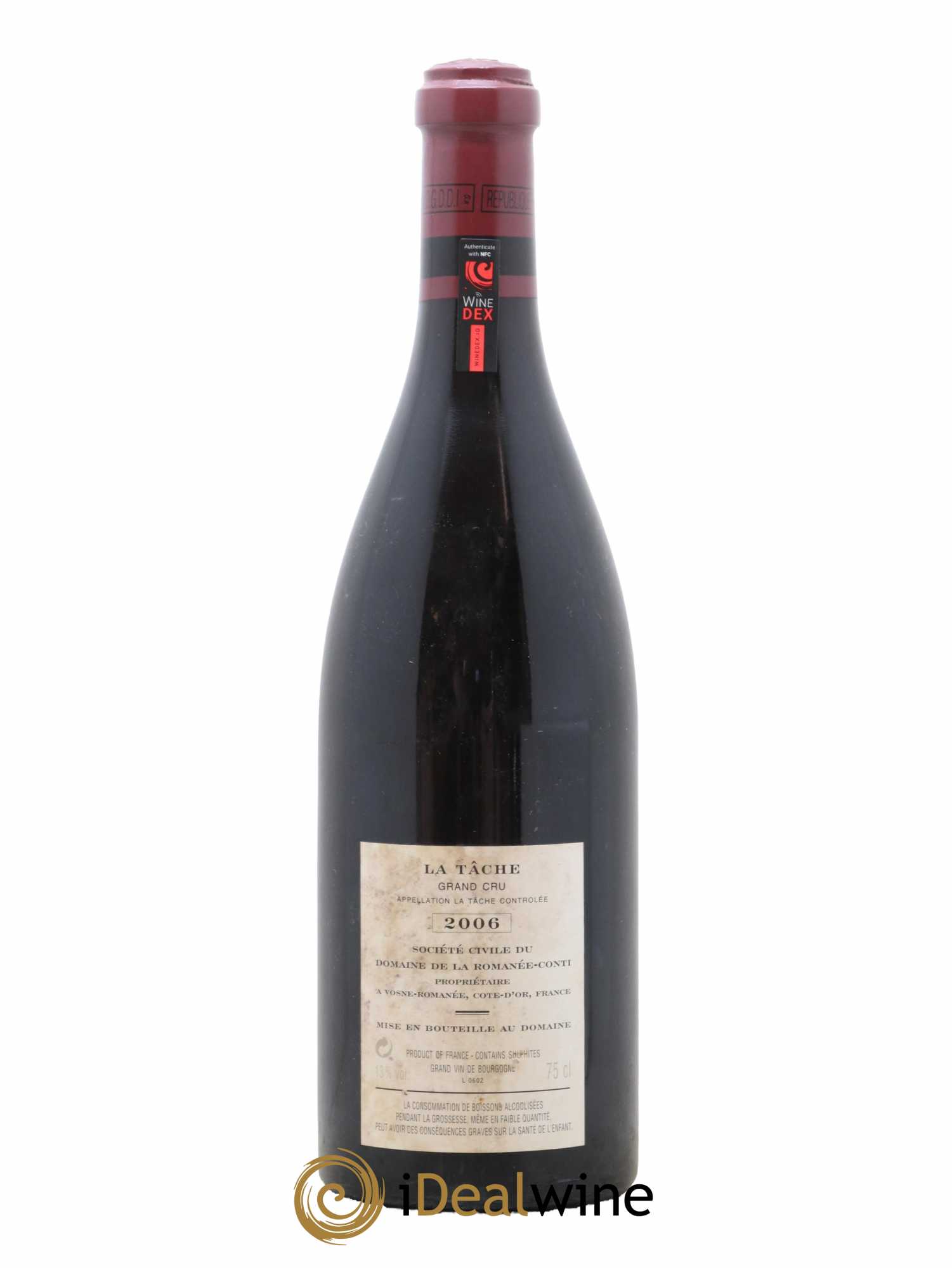 La Tâche Grand Cru Domaine de la Romanée-Conti 2006 - Lot de 1 bouteille - 1