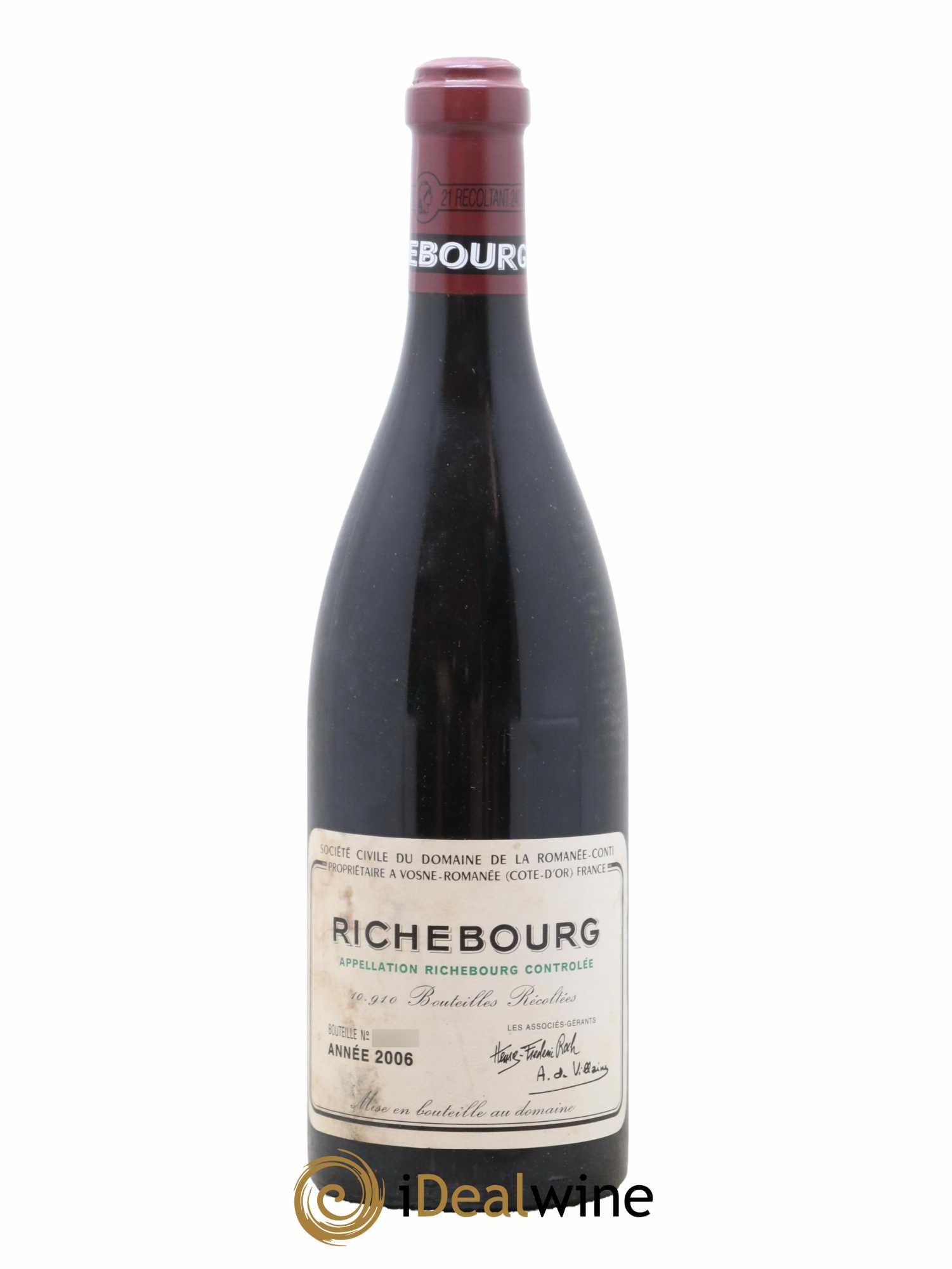 Richebourg Grand Cru Domaine de la Romanée-Conti 2006 - Lot de 1 bouteille - 0