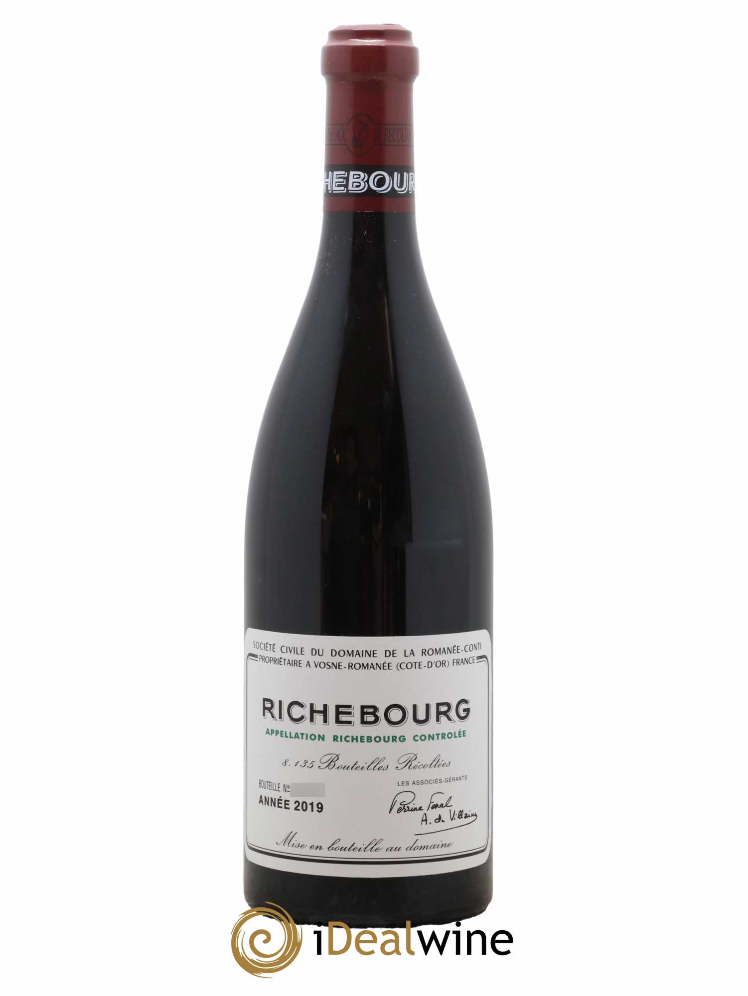 Richebourg Grand Cru Domaine de la Romanée-Conti 2019 - Lot de 1 bouteille - 0