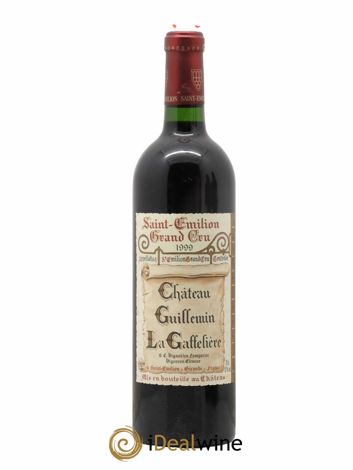 Saint-Émilion Grand Cru Château Guillemin la Gaffelière 1999 - Lot de 1 bouteille - 0