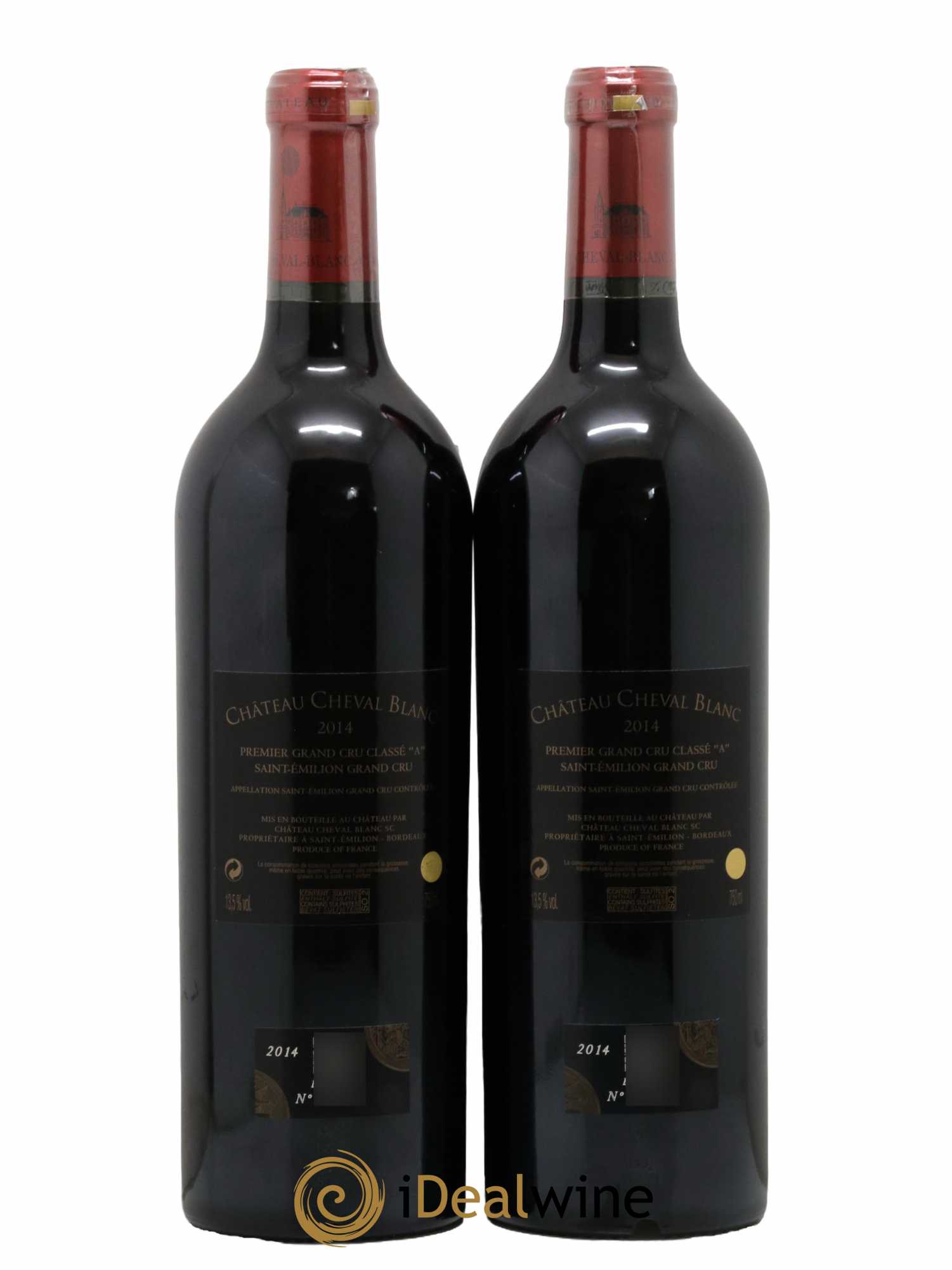 Château Cheval Blanc 1er Grand Cru Classé A 2014 - Lot de 2 bouteilles - 1