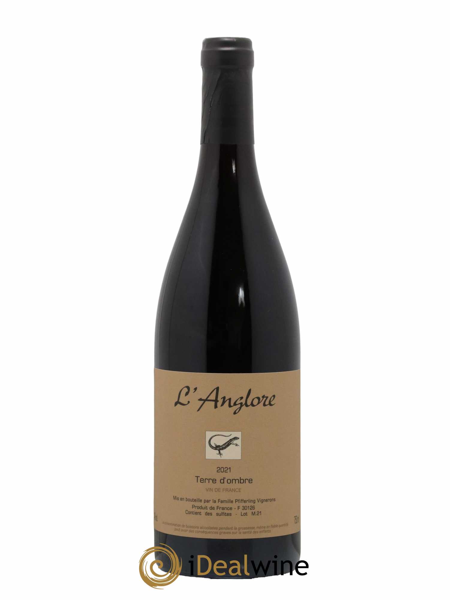 Vin de France Terre d'Ombre L'Anglore 2021 - Lot de 1 bouteille - 0
