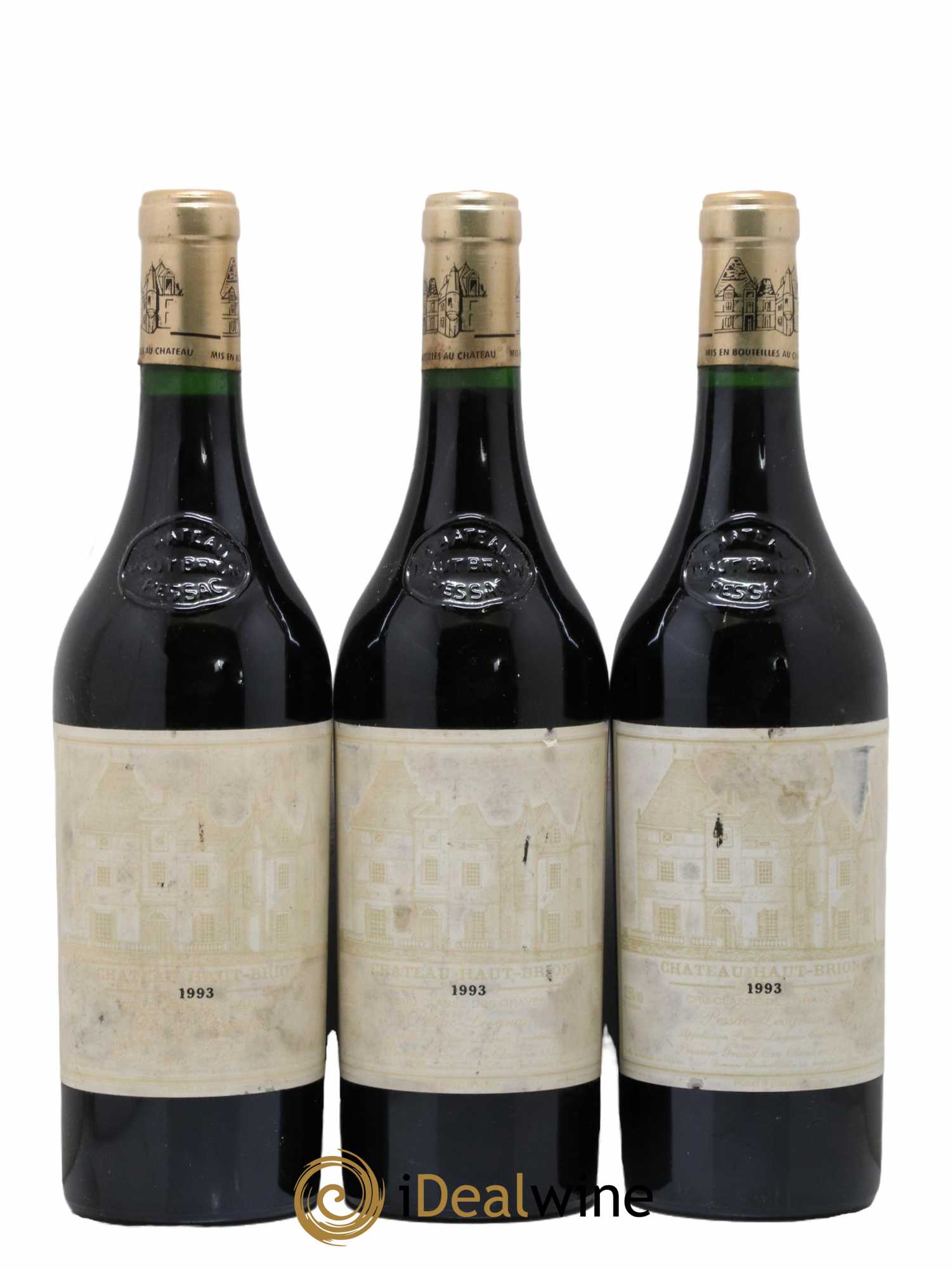 Château Haut Brion 1er Grand Cru Classé 1993 - Lot de 3 bouteilles - 0
