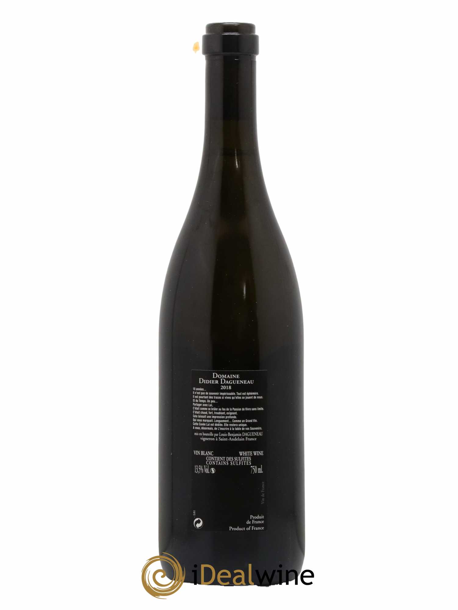 Vin de France Memento Mori Dagueneau 2018 - Lot de 1 bouteille - 1