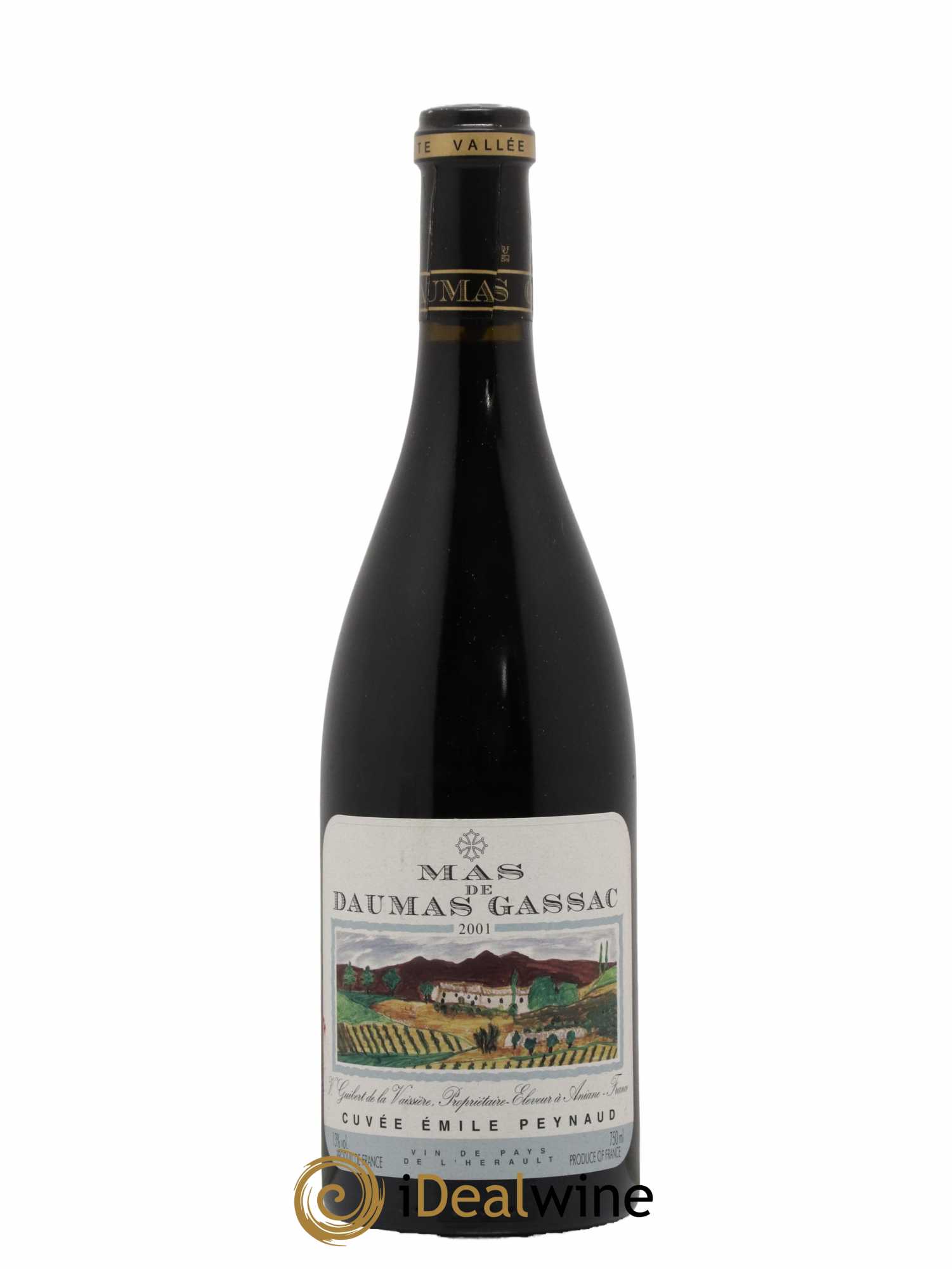 Pays d'Hérault Mas de Daumas Gassac Cuvée Emile Peynaud Famille Guibert de La Vaissière 2001 - Lot de 1 bouteille - 0