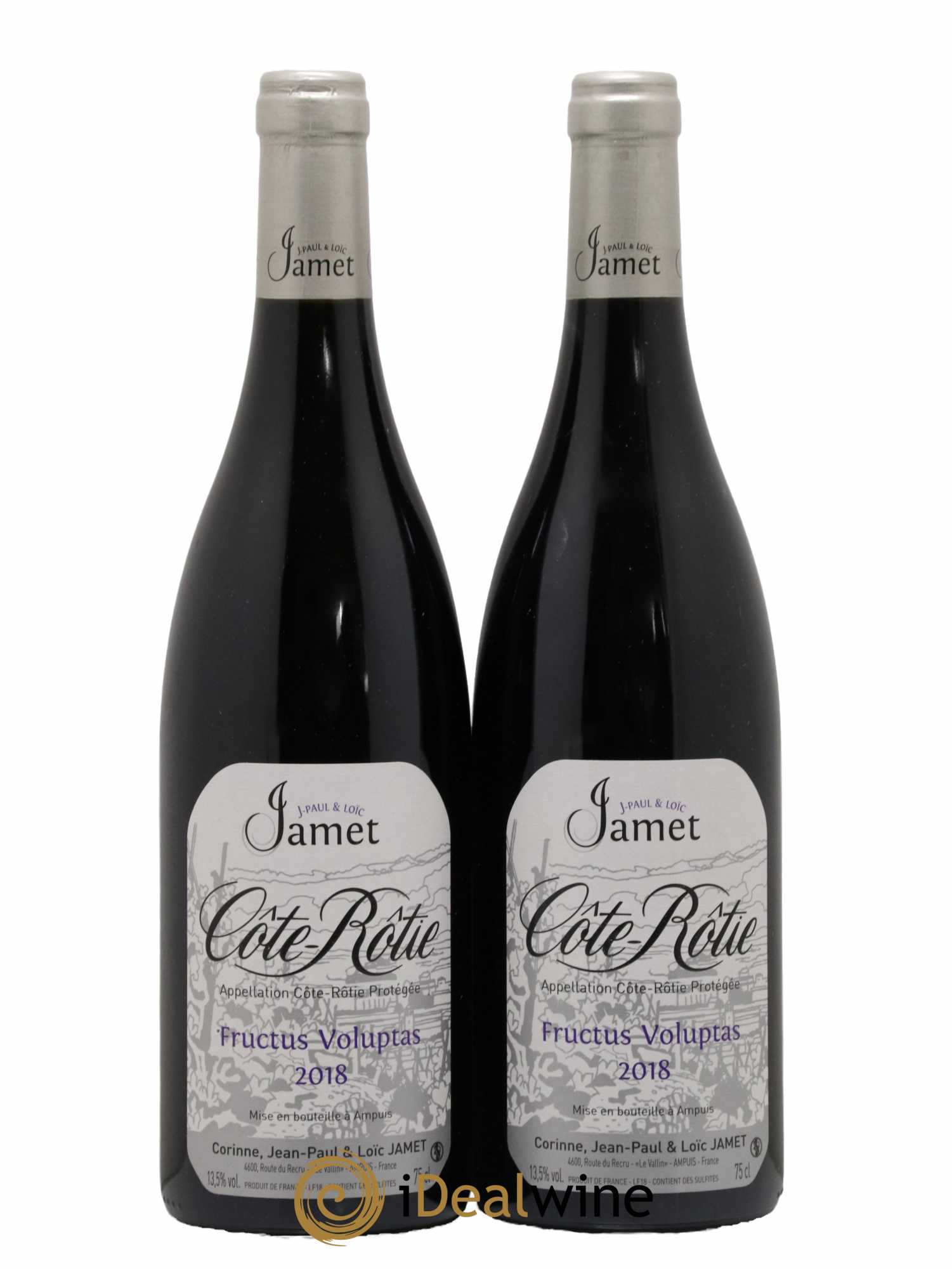 Côte-Rôtie Fructus Voluptas Jamet (Domaine) 2018 - Lot de 2 bouteilles - 0
