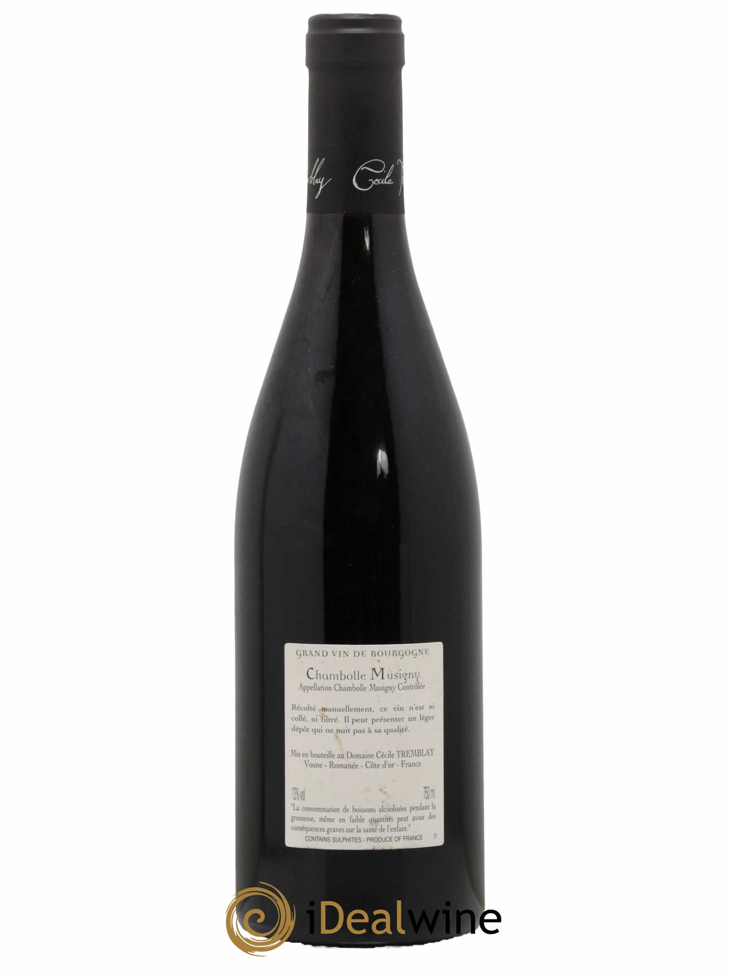 Chambolle-Musigny Les Cabottes Cécile Tremblay 2017 - Lot de 1 bouteille - 1