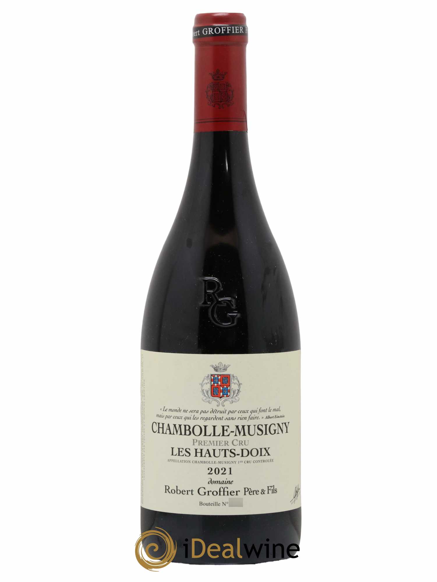 Chambolle-Musigny 1er Cru Les Hauts Doix Robert Groffier Père & Fils (Domaine) 2021 - Lot de 1 bouteille - 0