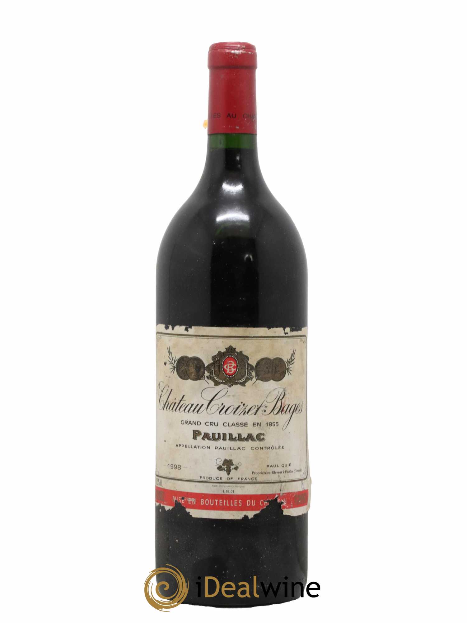 Château Croizet Bages 5ème Grand Cru Classé 1998 - Lot de 1 magnum - 0