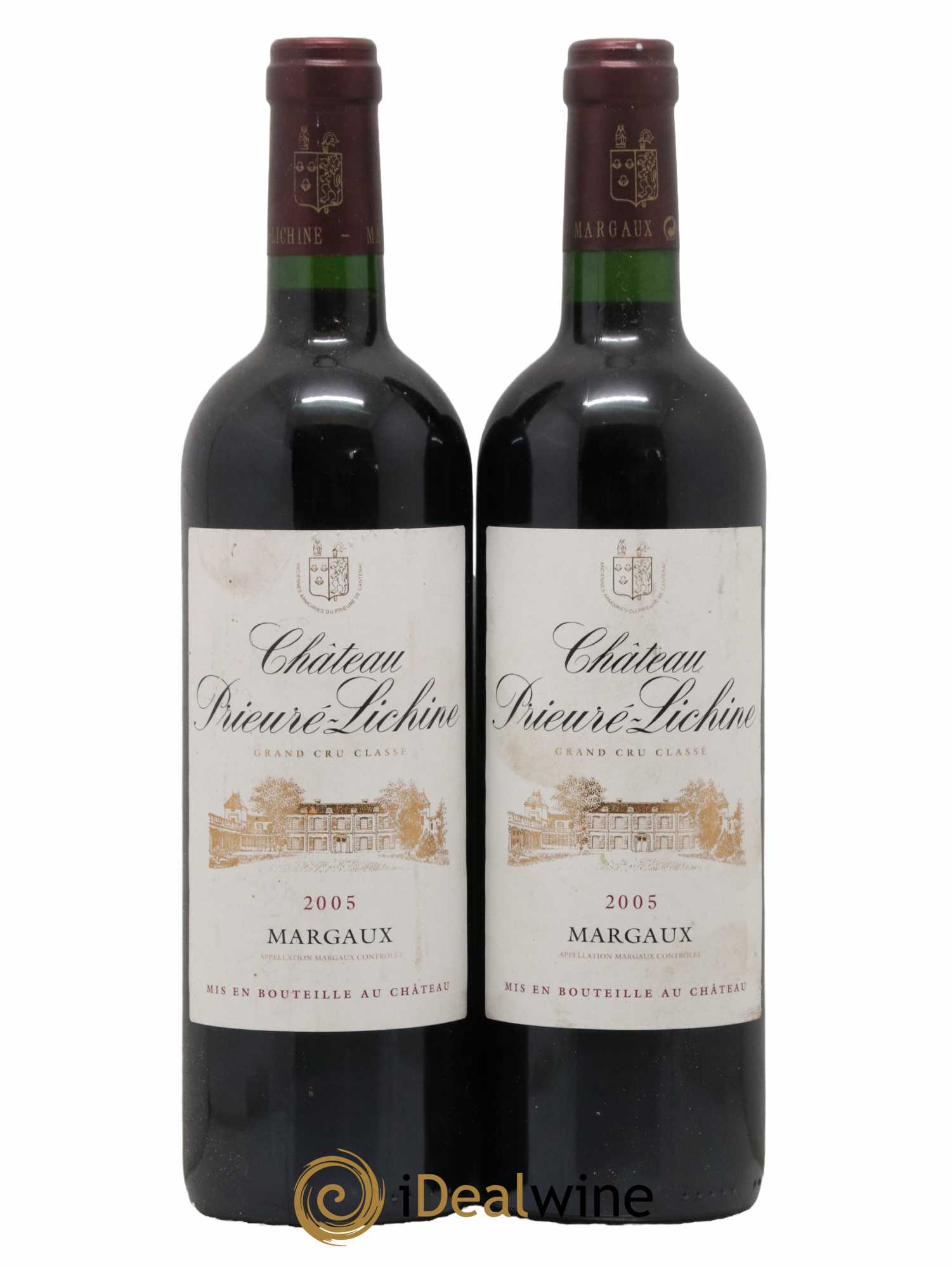 Château Prieuré Lichine 4ème Grand Cru Classé 2005 - Lot de 2 bouteilles - 0