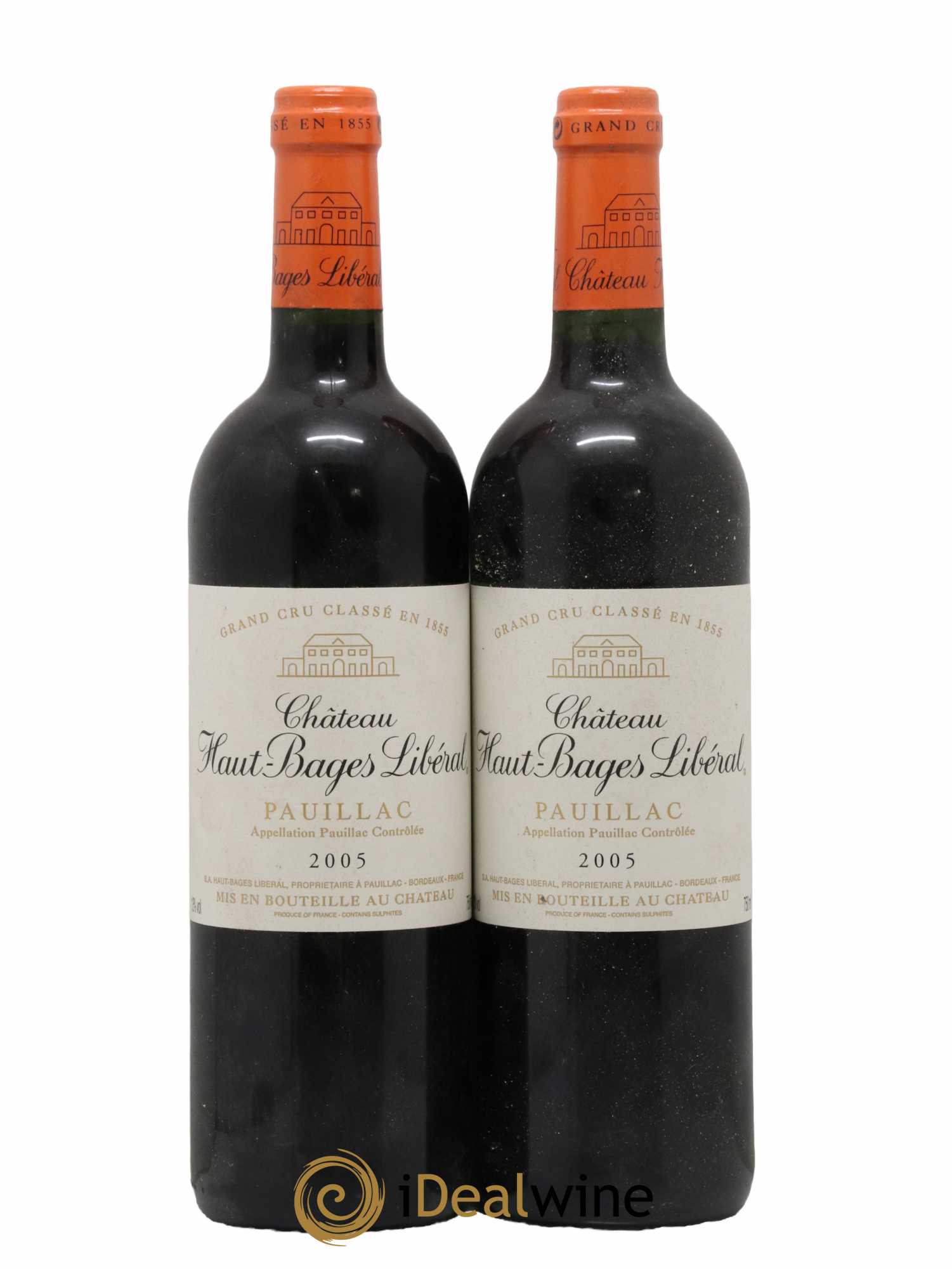 Château Haut Bages Libéral 5ème Grand Cru Classé 2005 - Lot de 2 bouteilles - 0